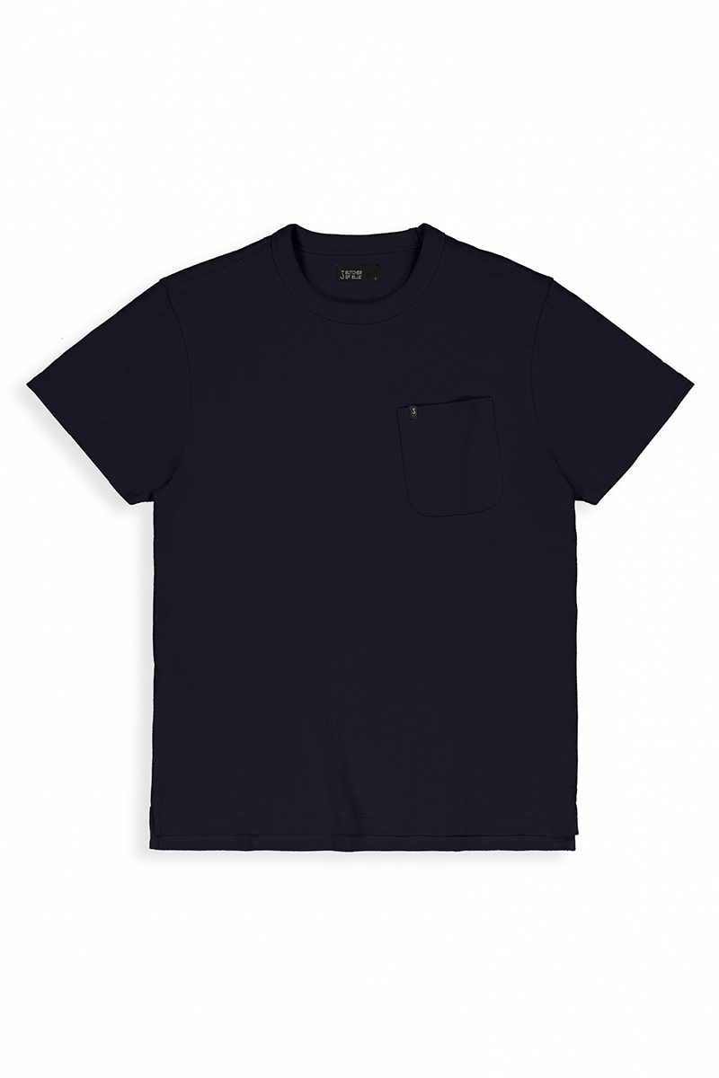 Butcher of Blue Adrien Loose Pkt Tee Blauw-1 1