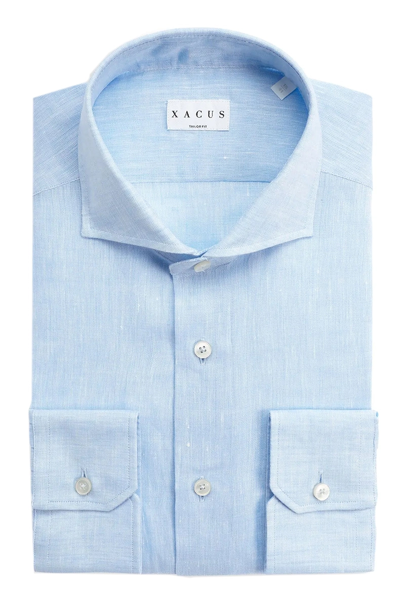 Heren overhemd lm dressual blauw