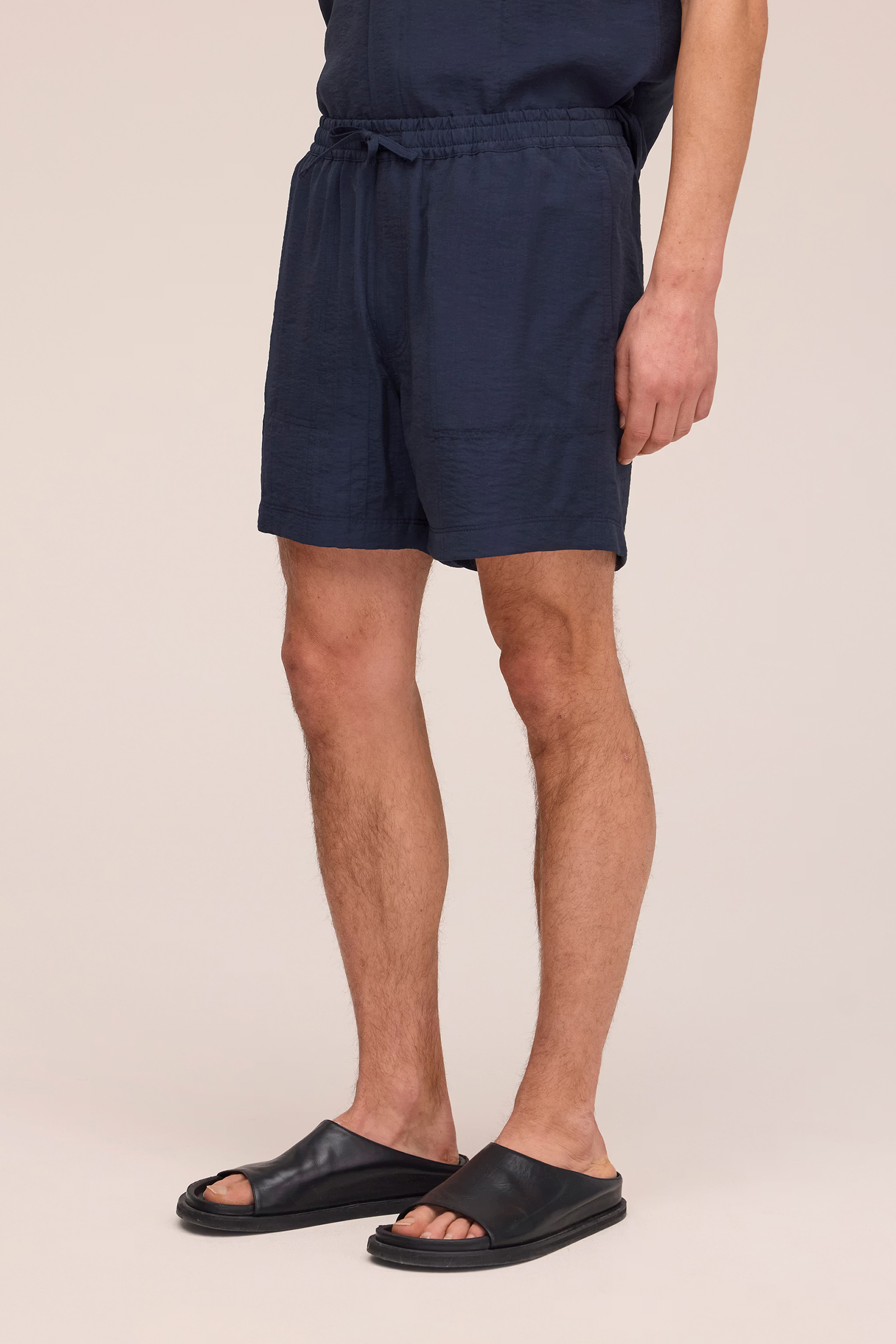 Heren short blauw