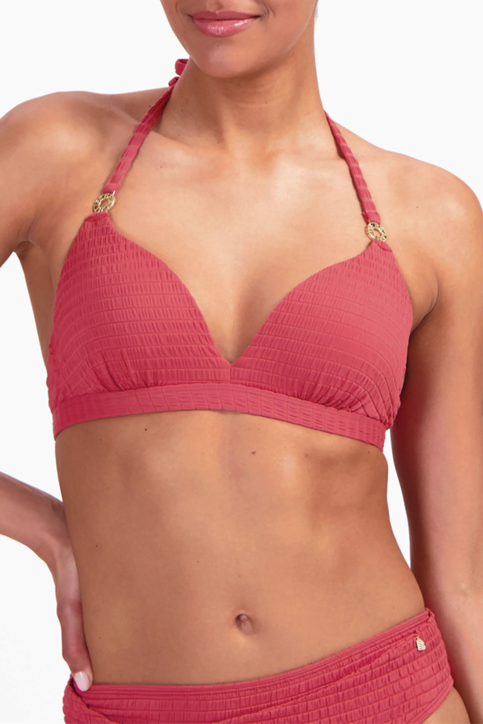Bad/beach dames bikini top rood