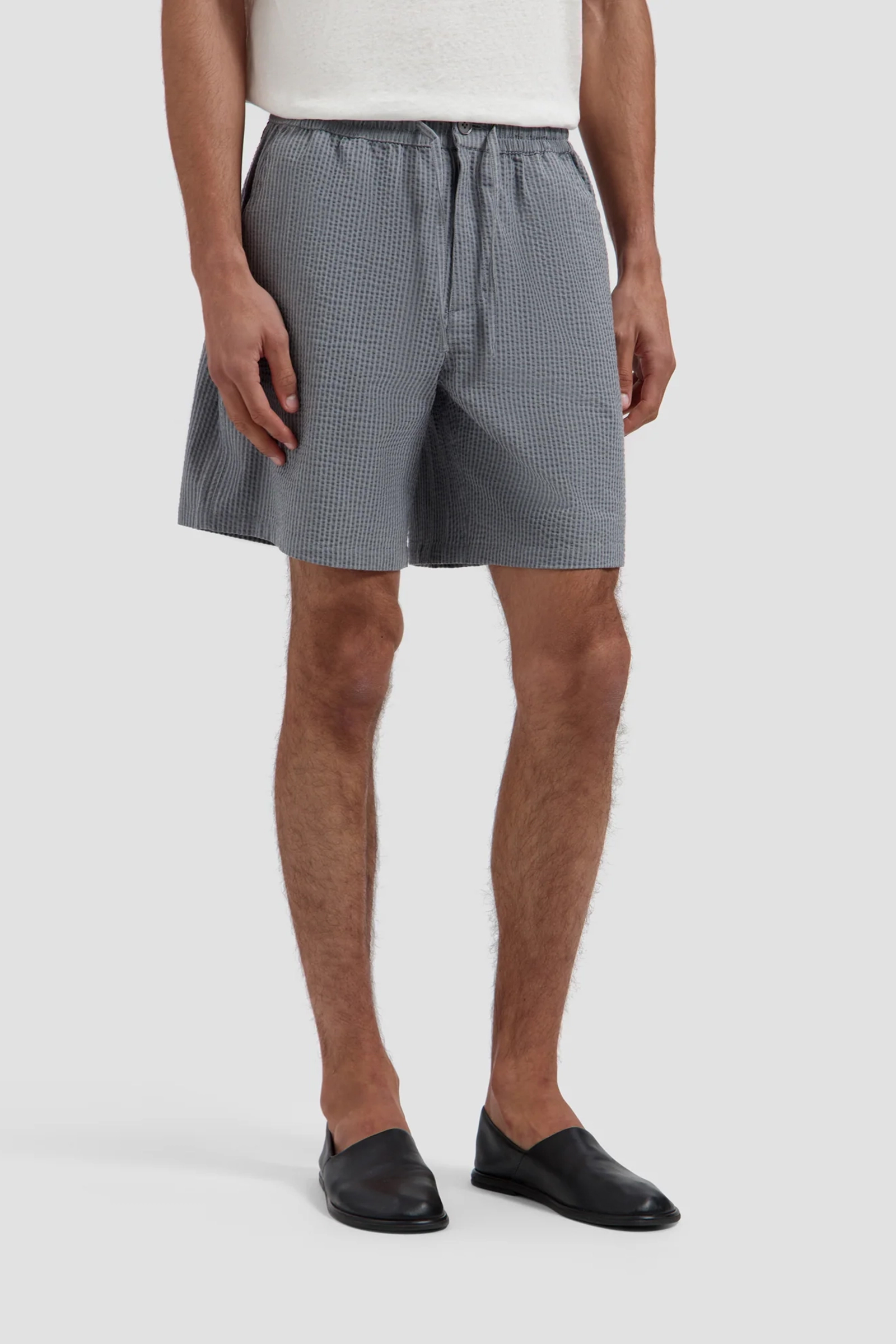 Heren short grijs
