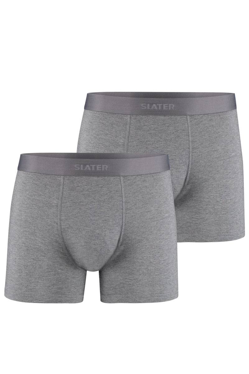 Slater BAMBOO 2-pack boxer short Grijs-1 1