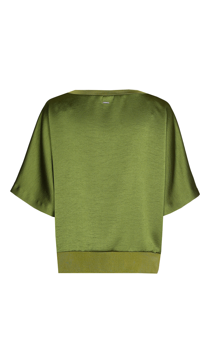 Dames blouse lange mouw groen