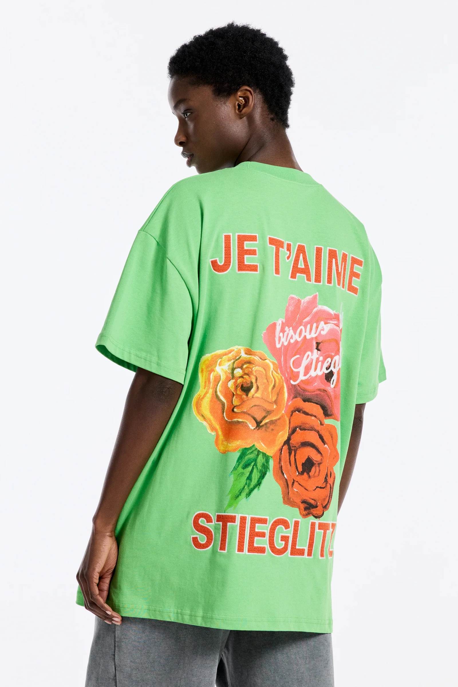 Stieglitz BV Salene oversized t-shirt Groen-1 3