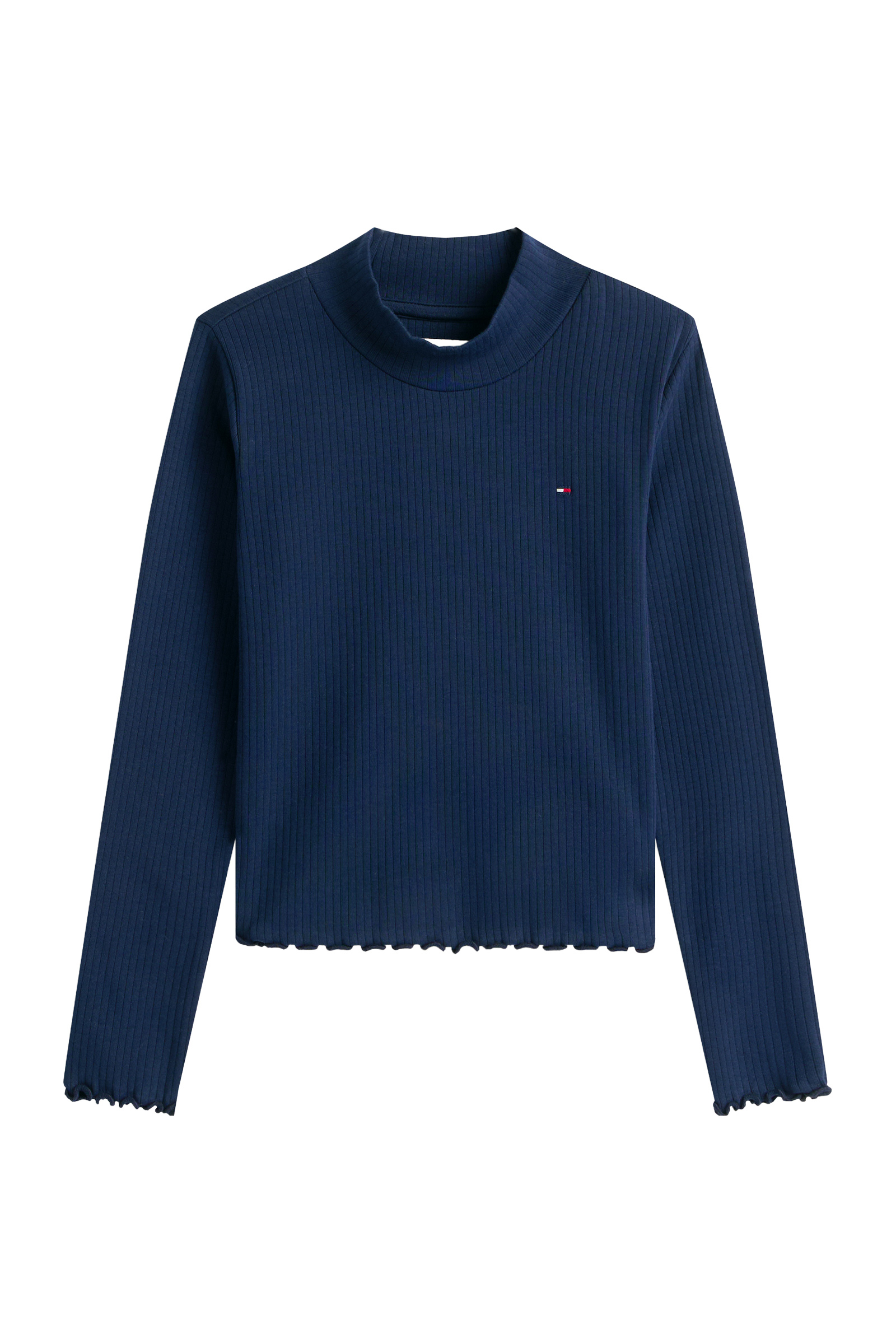 Meisjes t-shirt lange mouw blauw