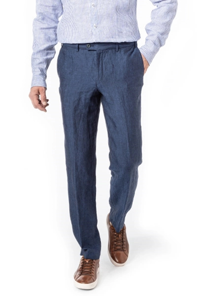 Heren broek blauw