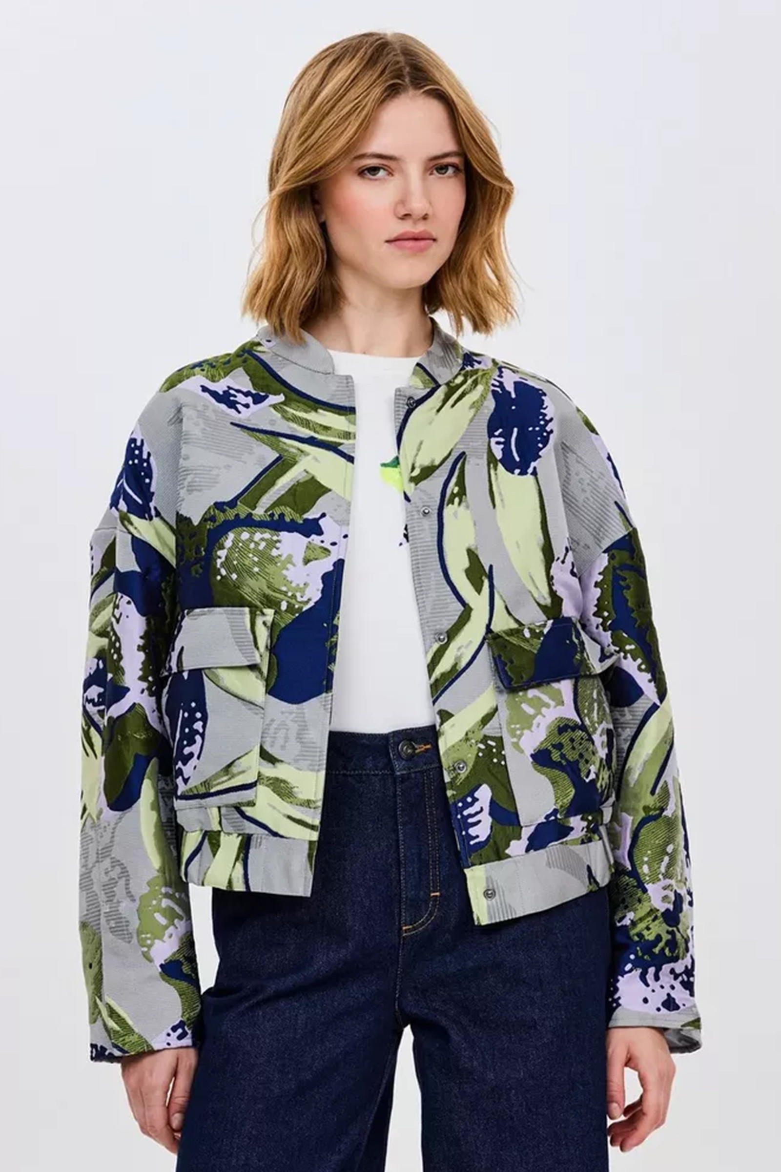 Dames blazer grijs