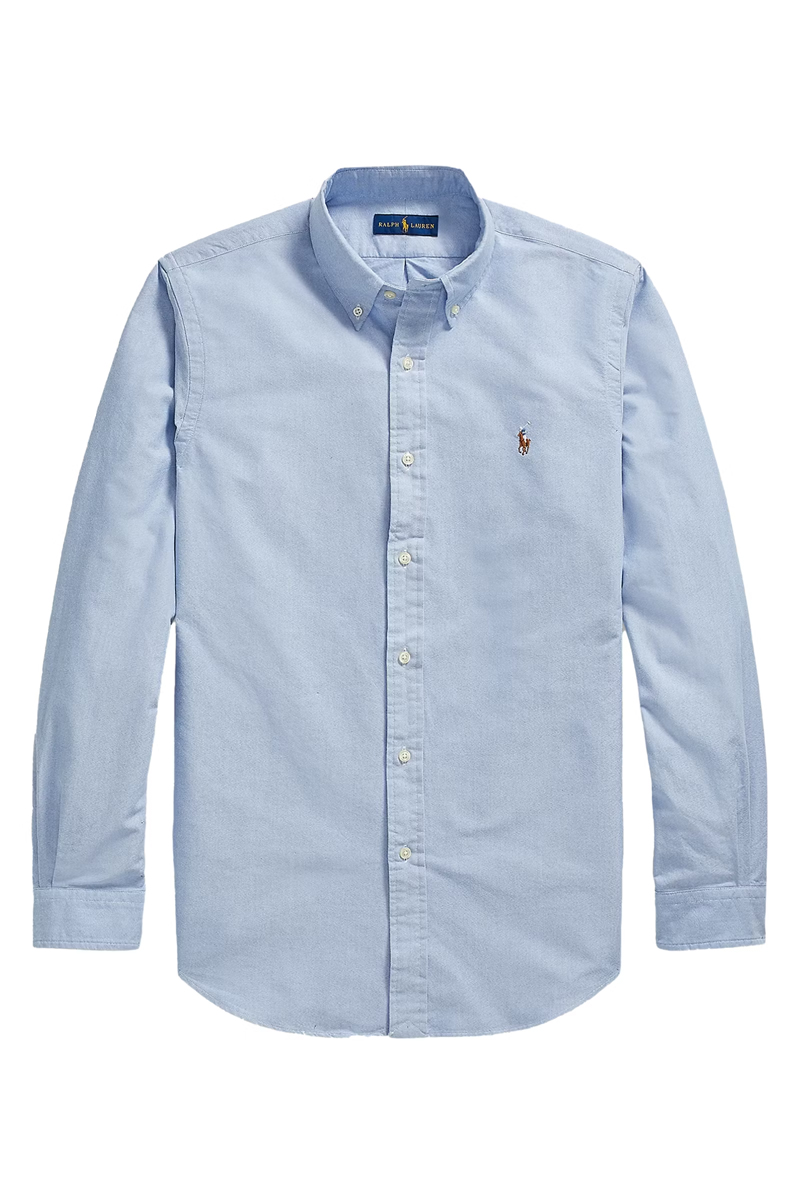 Heren overhemd lm casual blauw
