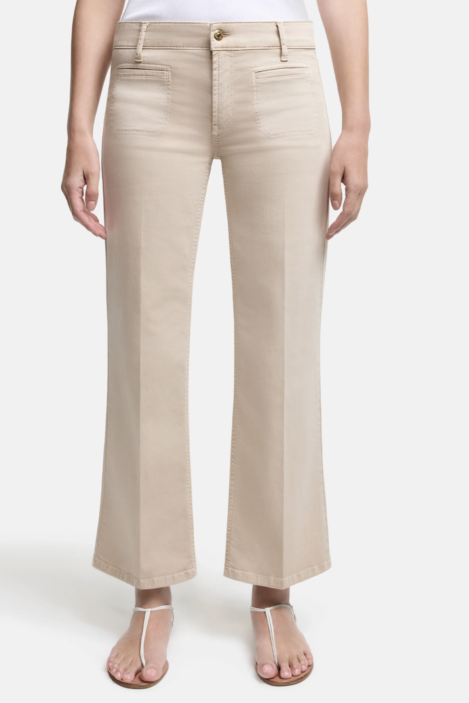 Cambio tess cropped bruin/beige-1 2