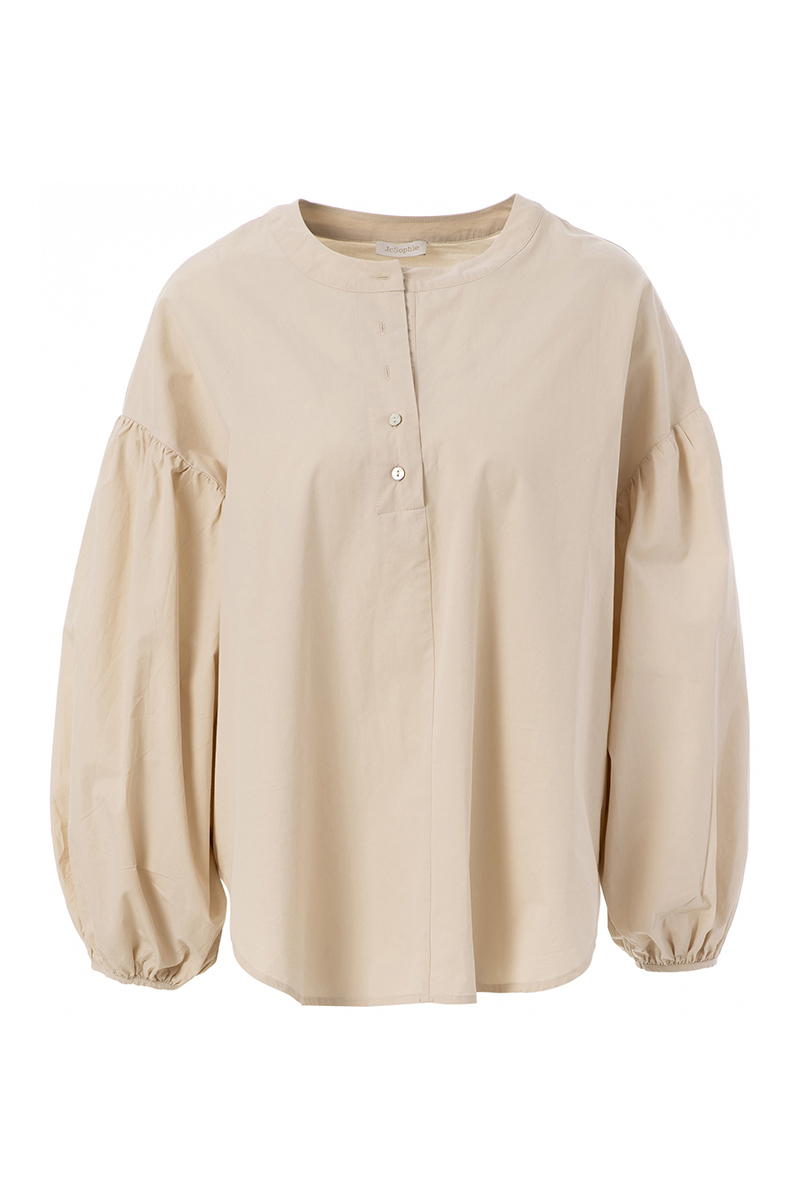 Dames blouse lange mouw ecru
