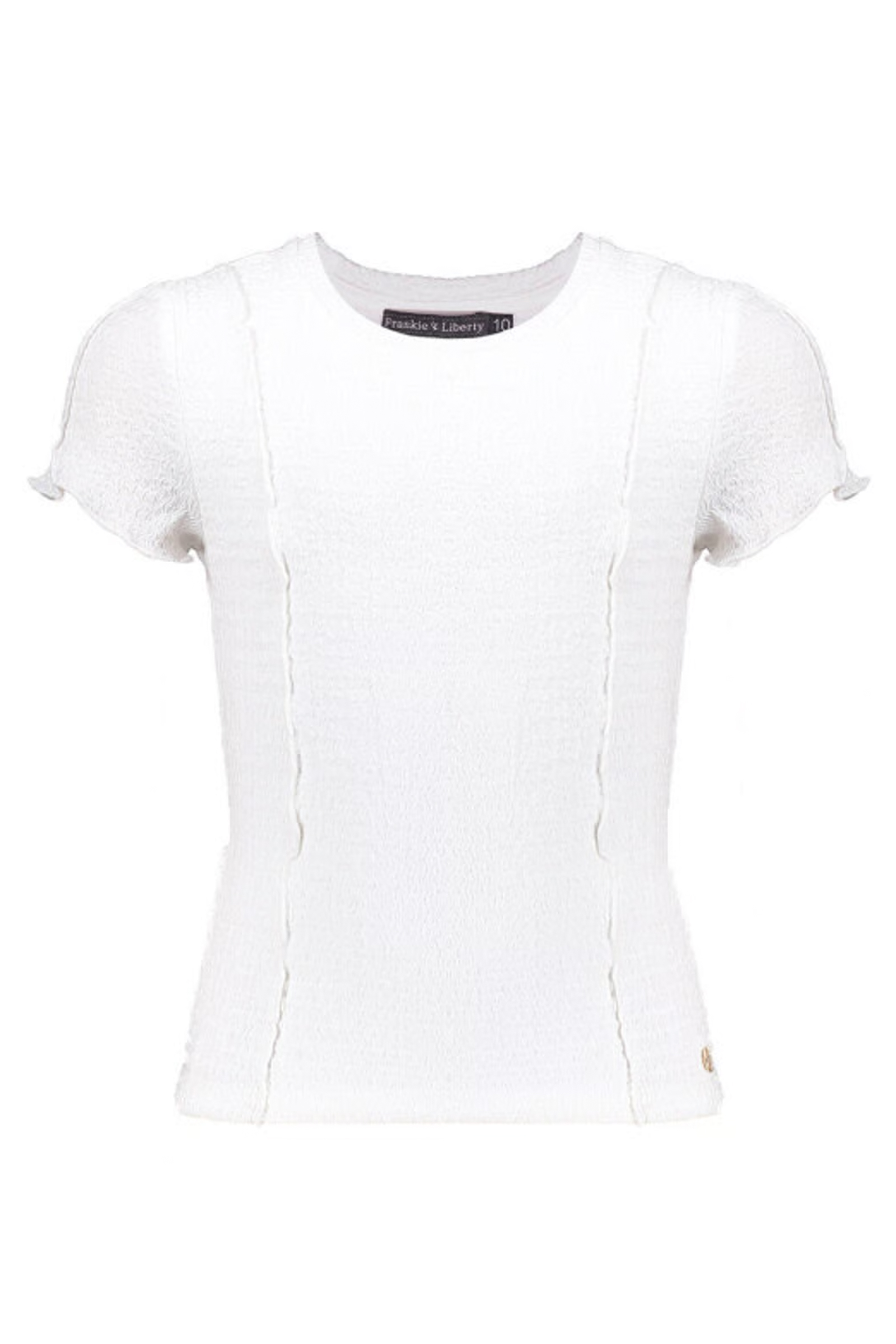 Meisjes t-shirt korte mouw wit