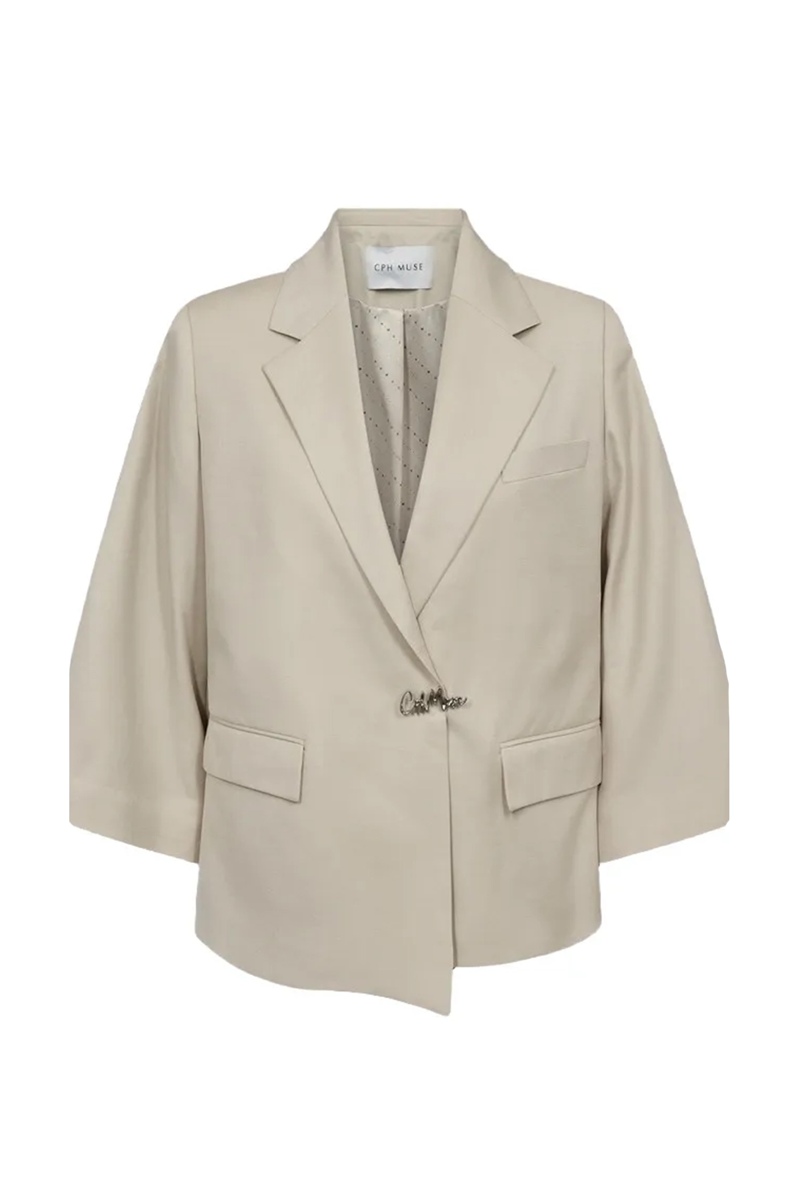 Dames blazer bruin