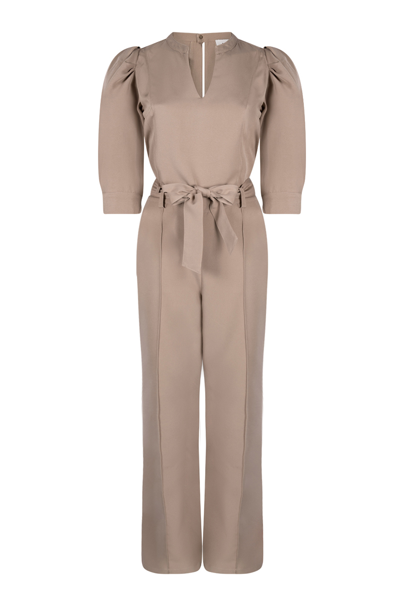 Dames jumpsuit/tuinbroek bruin