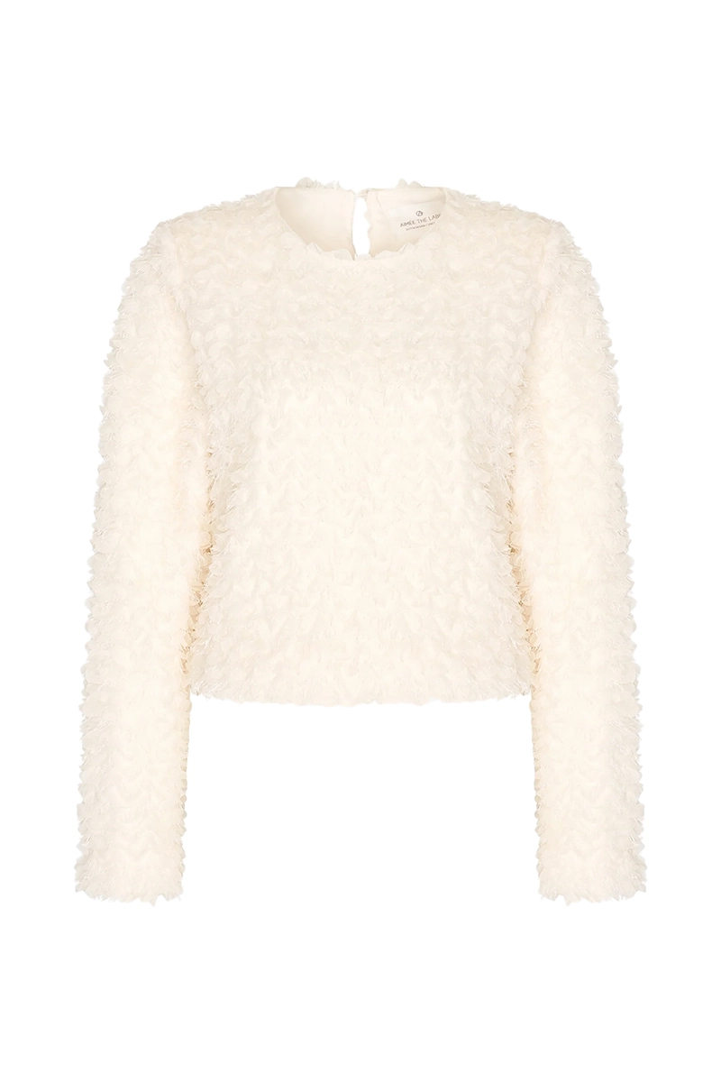 Dames sweater ecru
