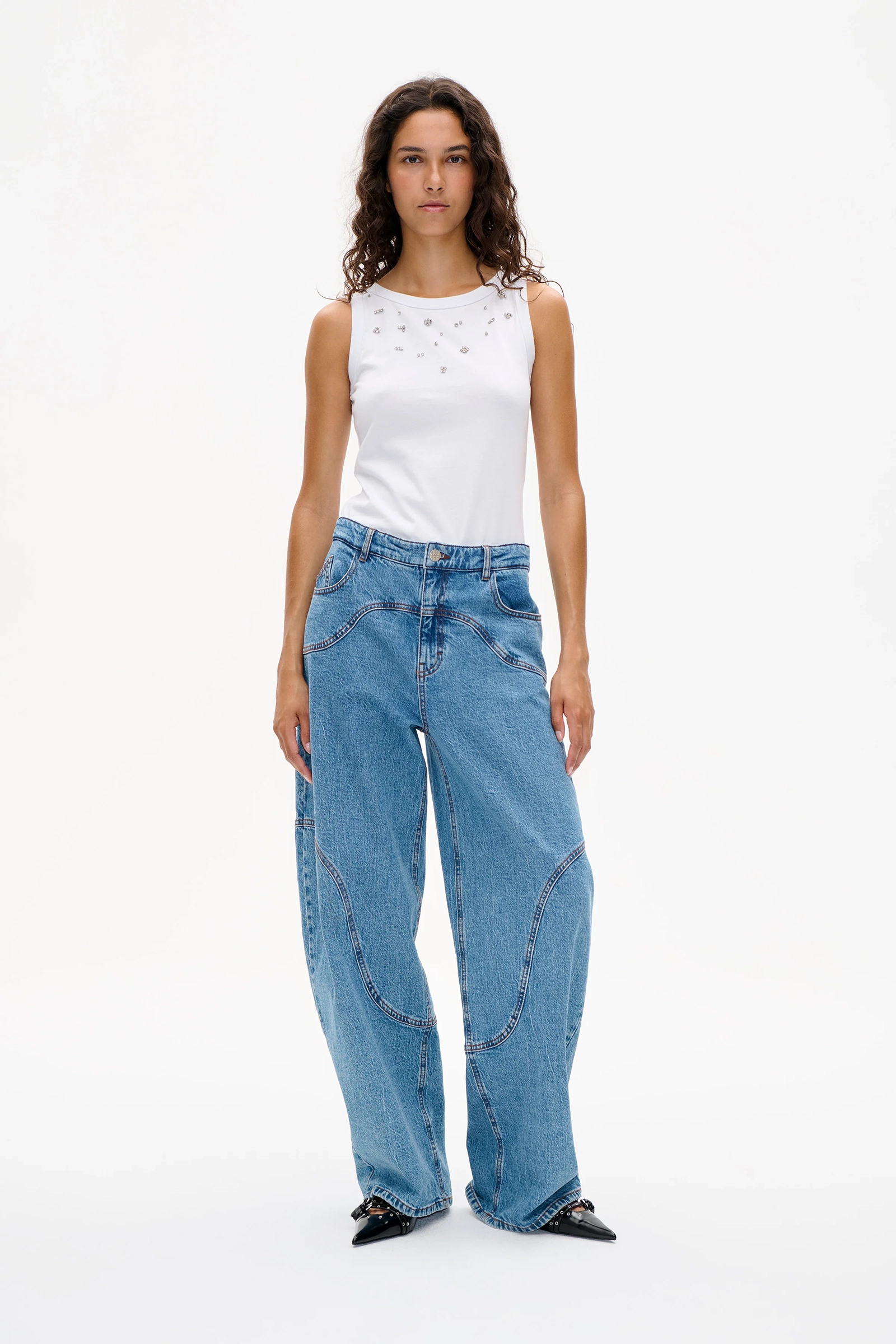 Dames jeans blauw