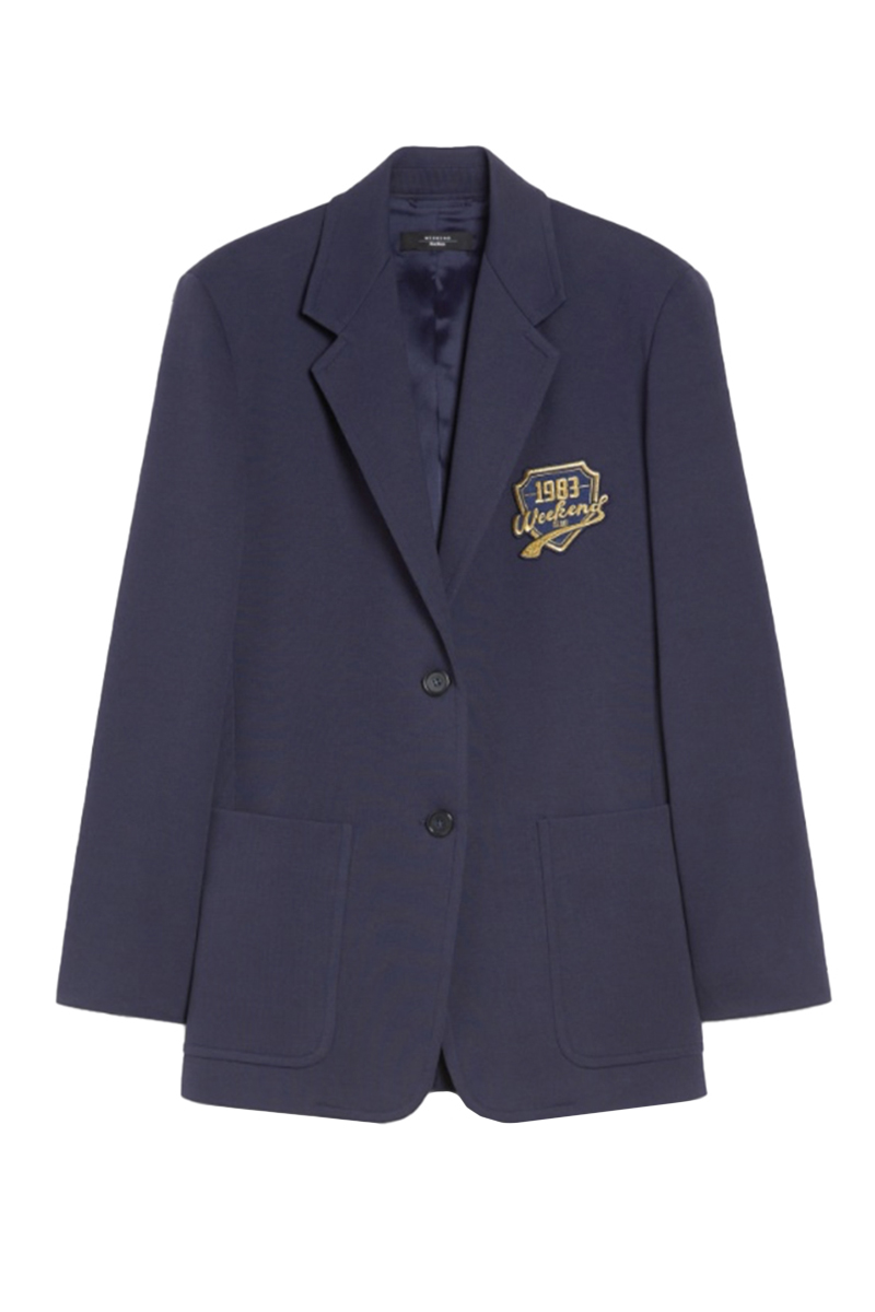 Dames blazer blauw