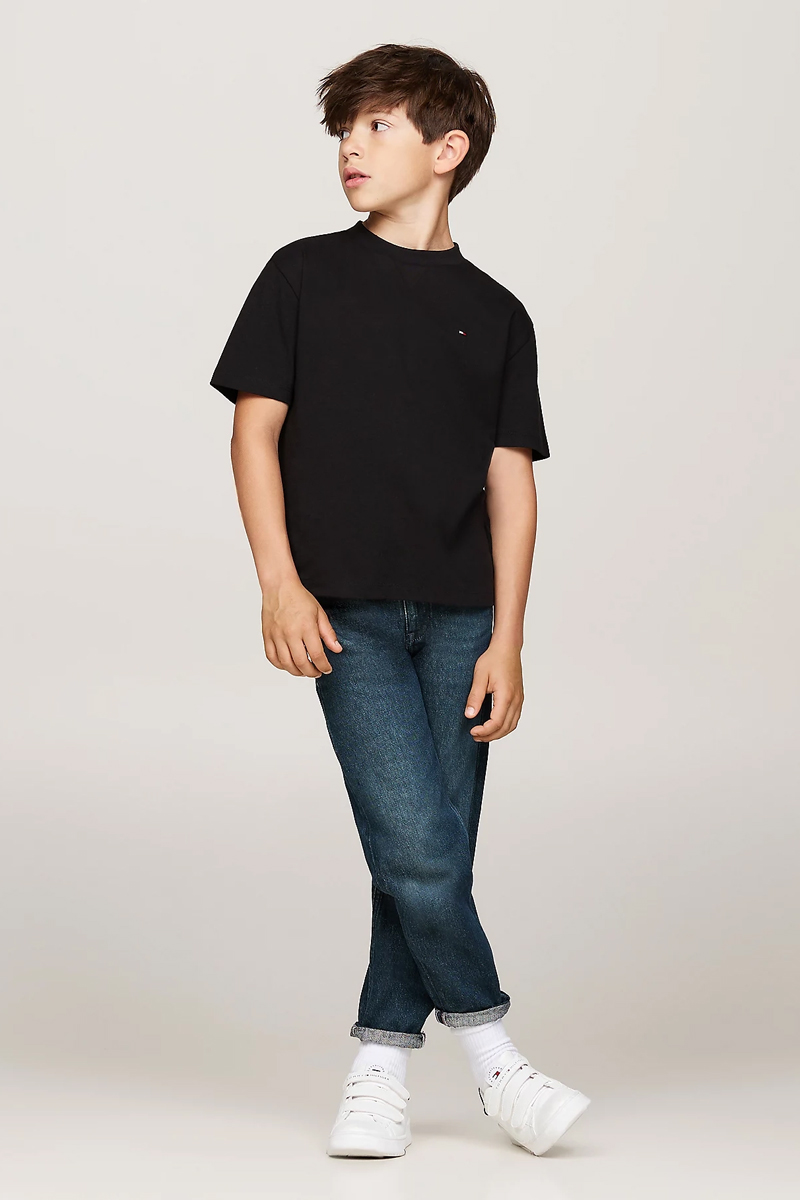 Jongens t-shirt korte mouw zwart
