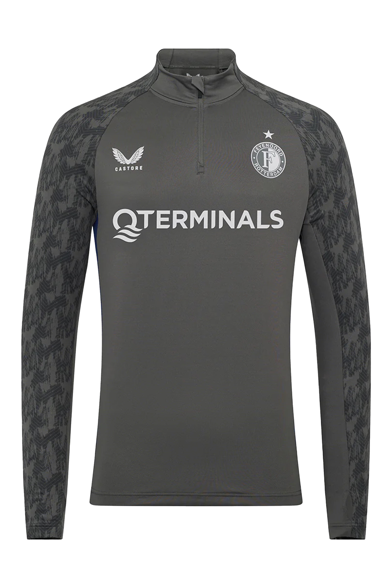 Voetbal heren club t-shirt grijs