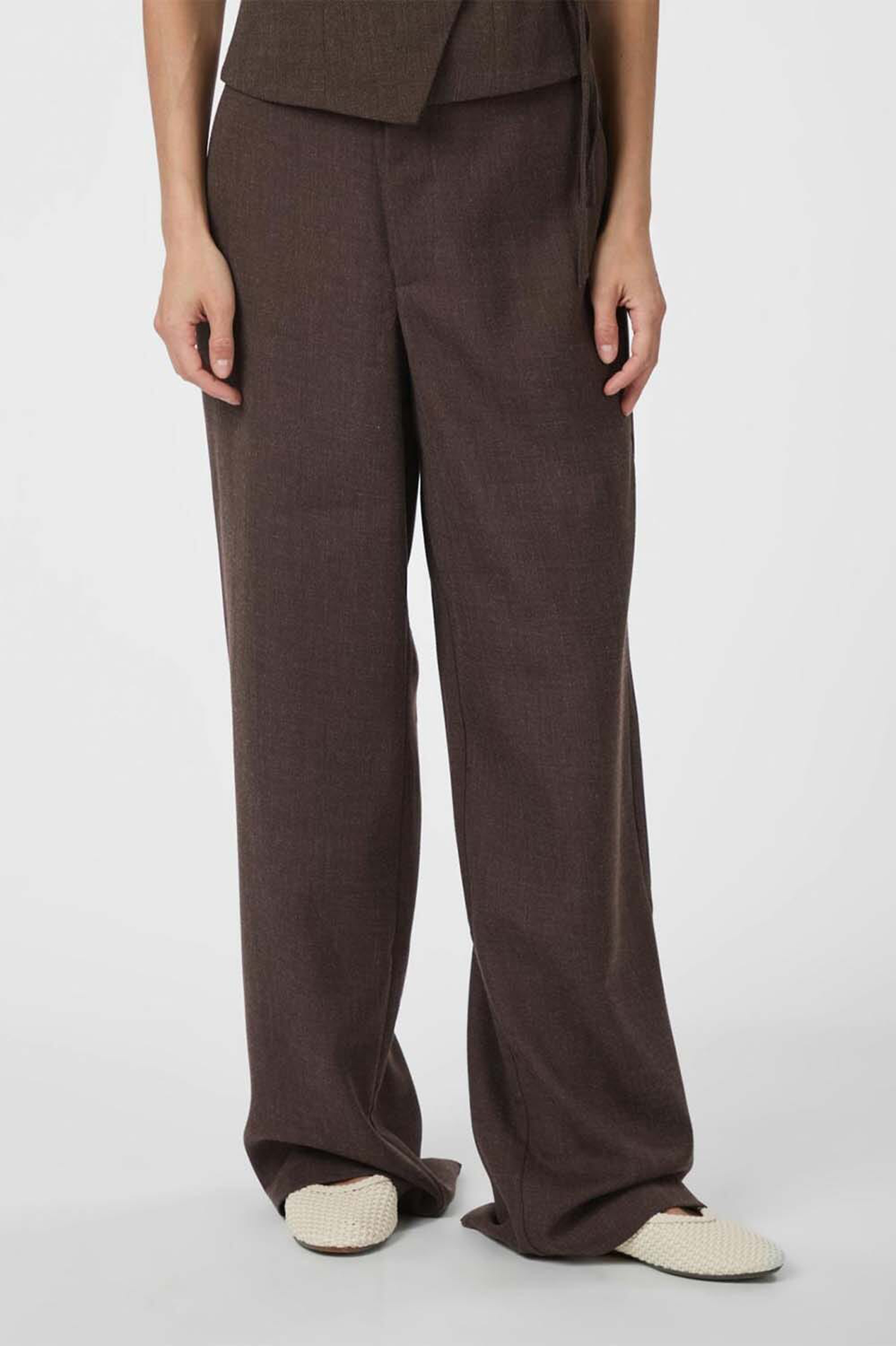 Dames broek bruin