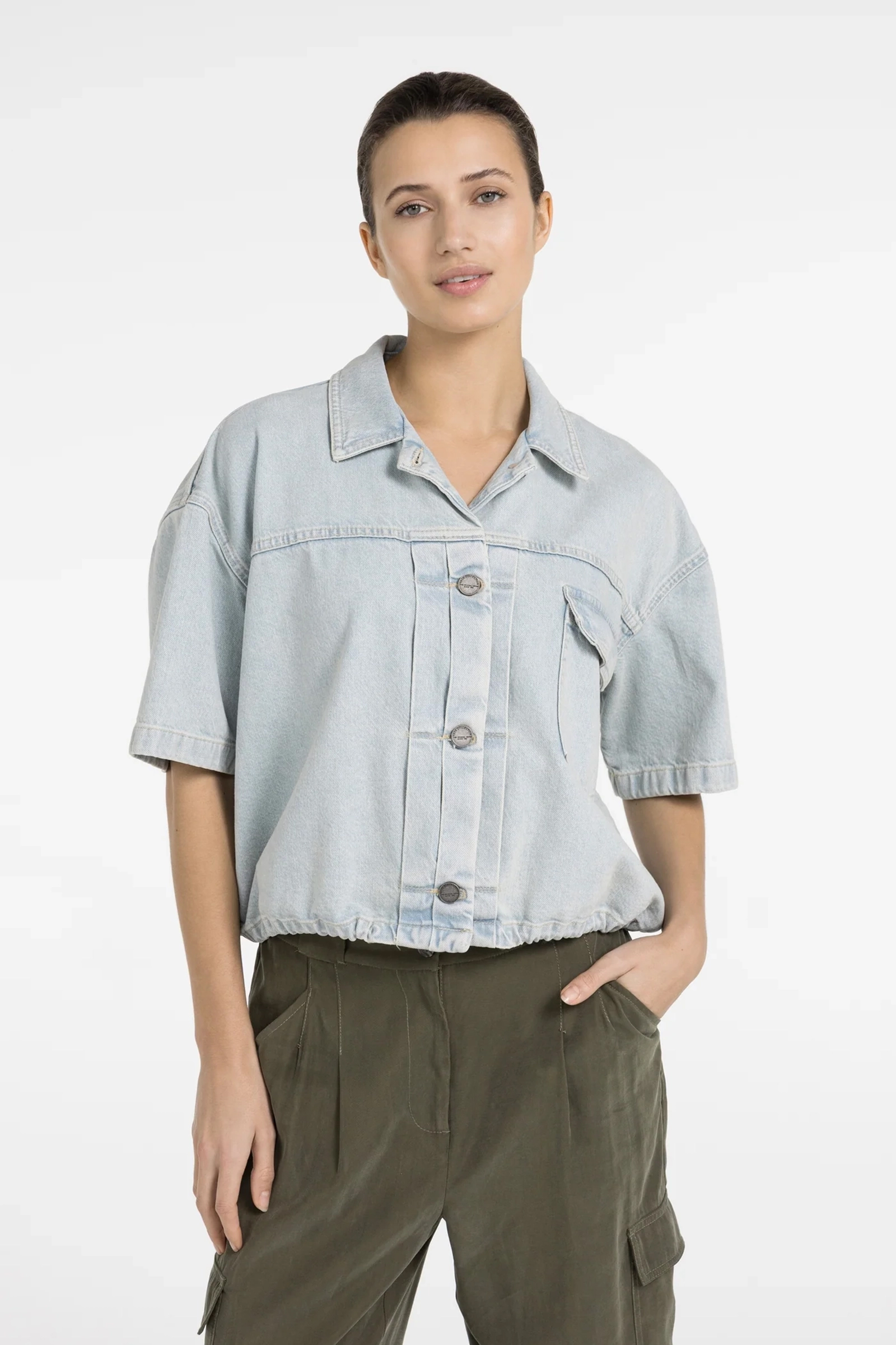 Dames jas blauw