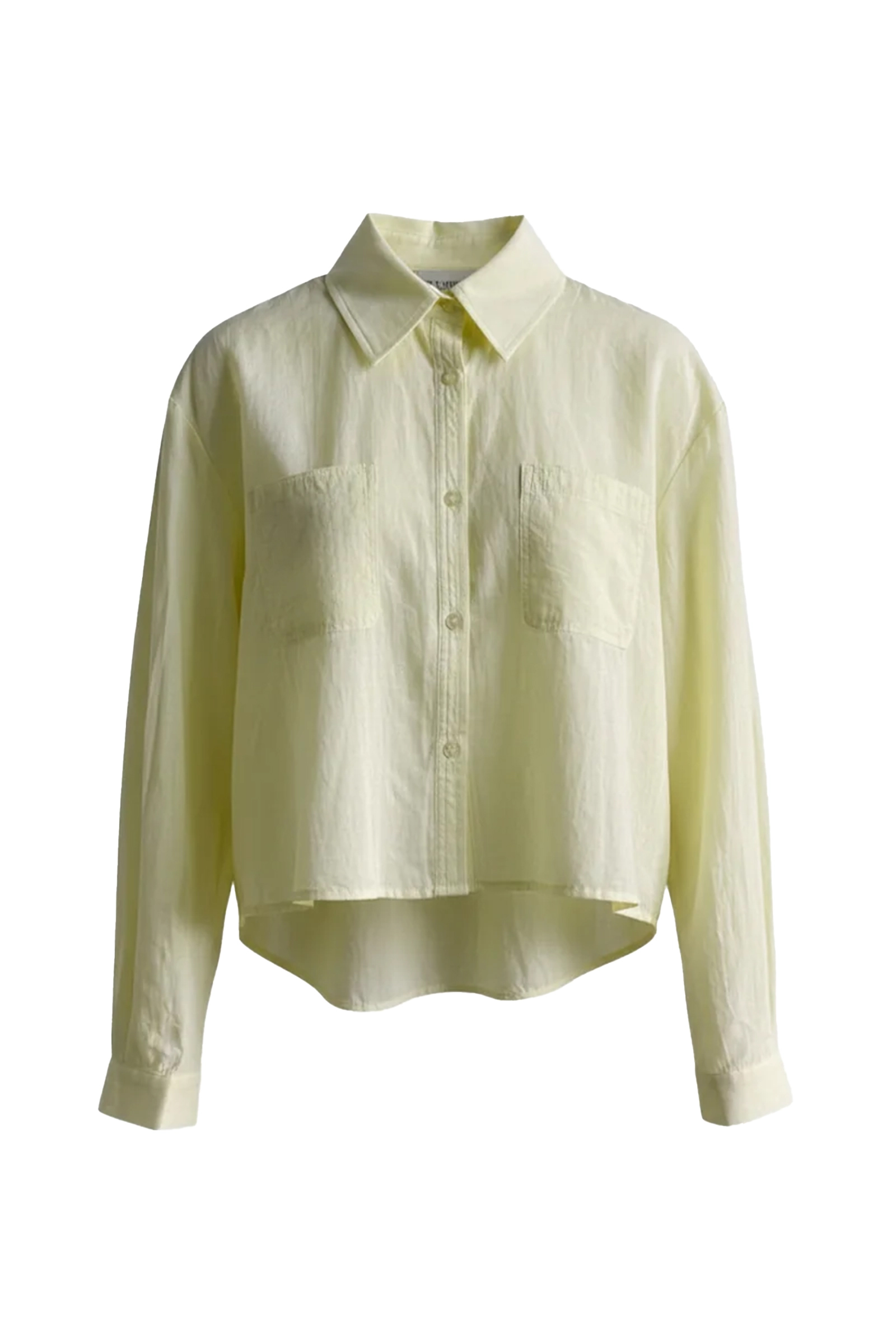 Dames blouse lange mouw geel