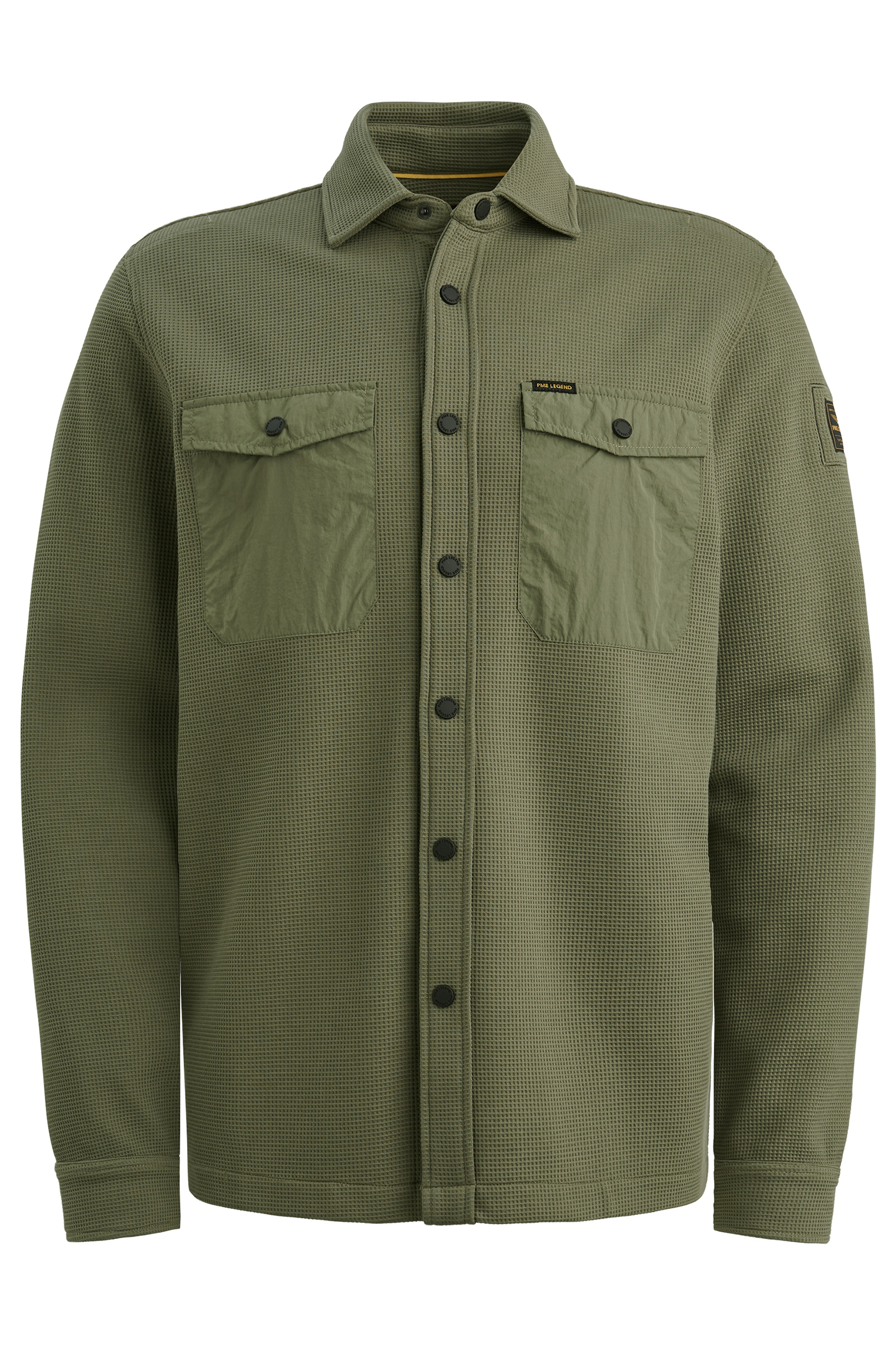 Heren overhemd lm casual groen