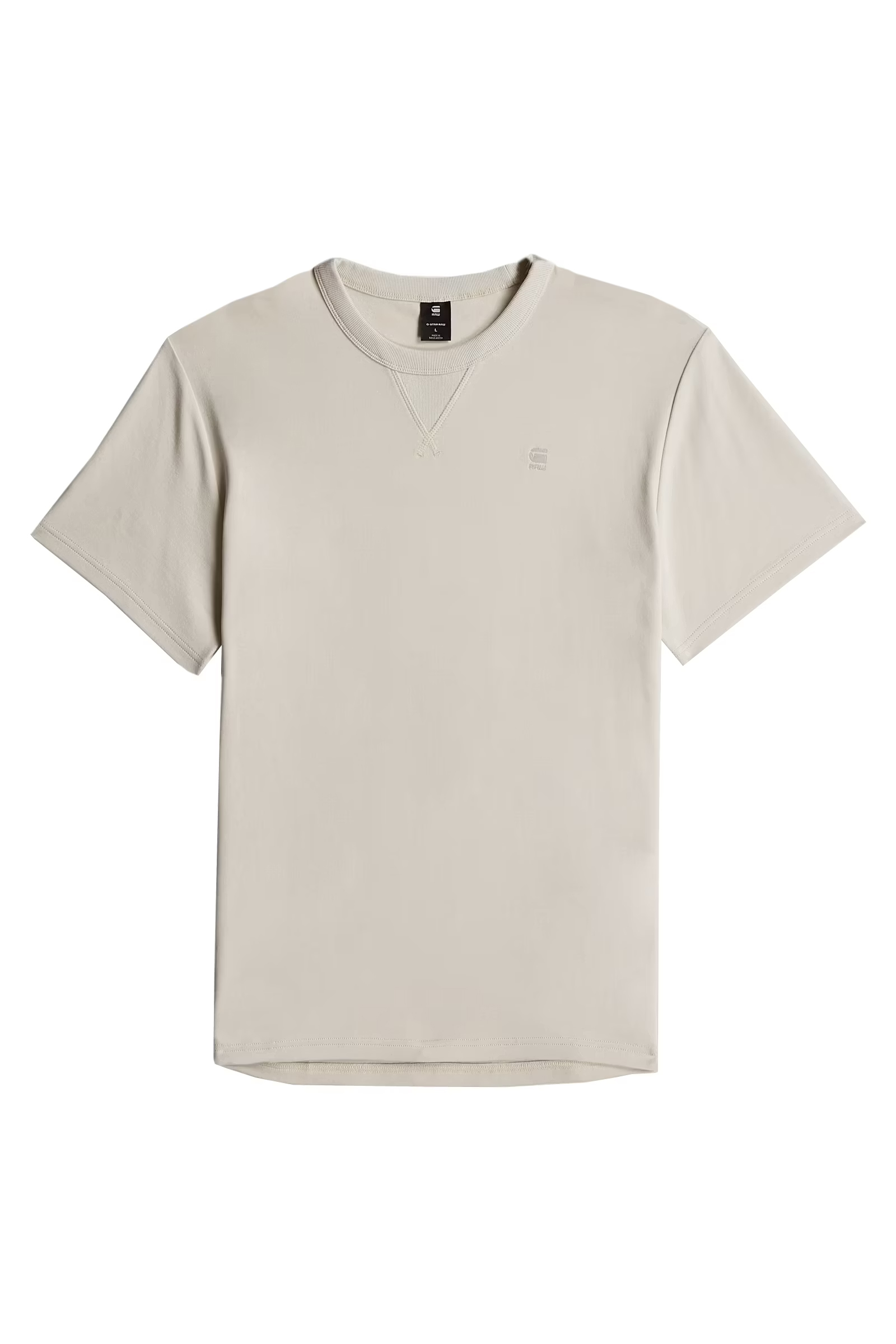 Heren t-shirt kortemouw ecru