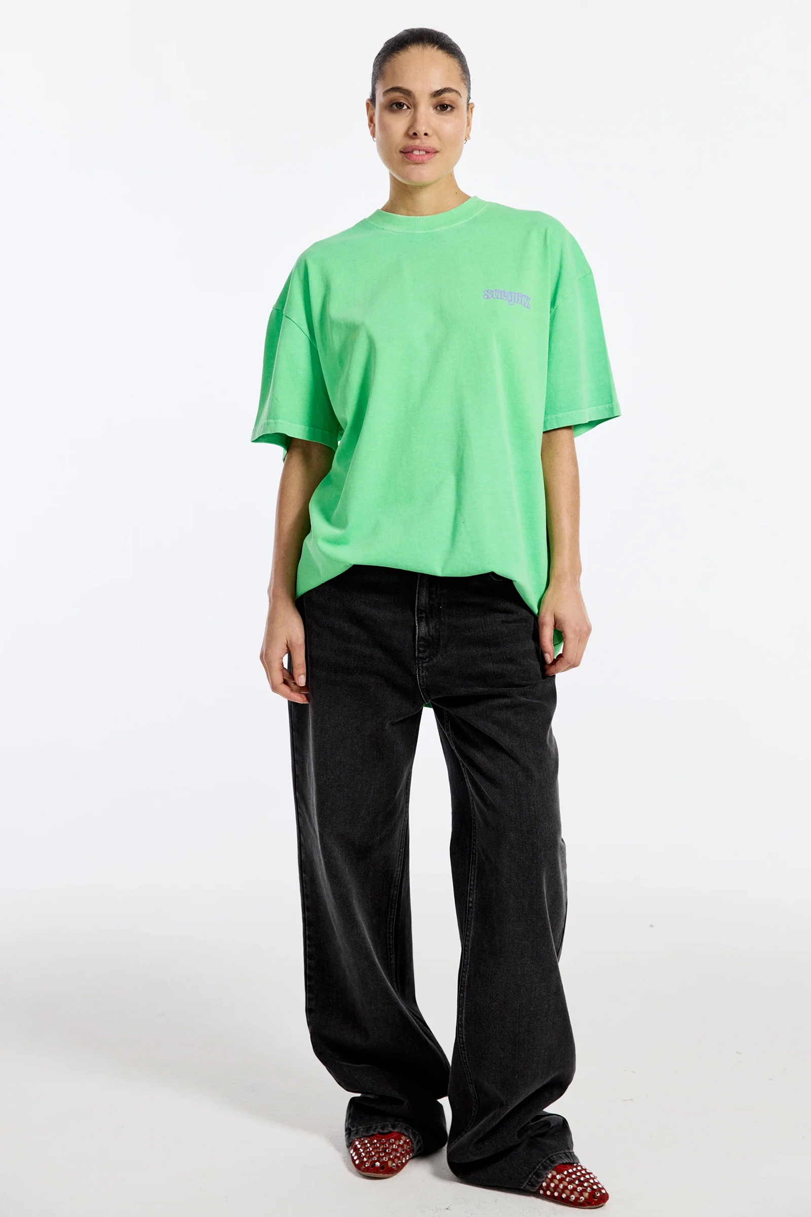 Stieglitz BV World of stieg oversized t-shirt Groen-1 2