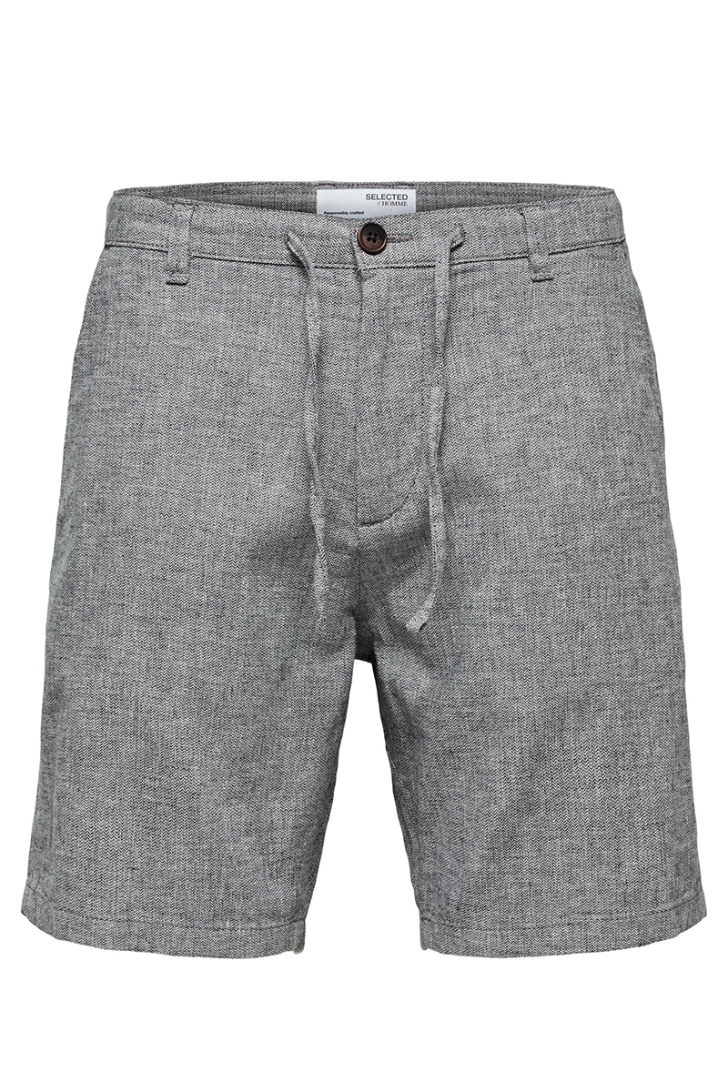 Selected SLHREGULAR-BRODY LINEN BLD SHORTS N Blauw-1 1