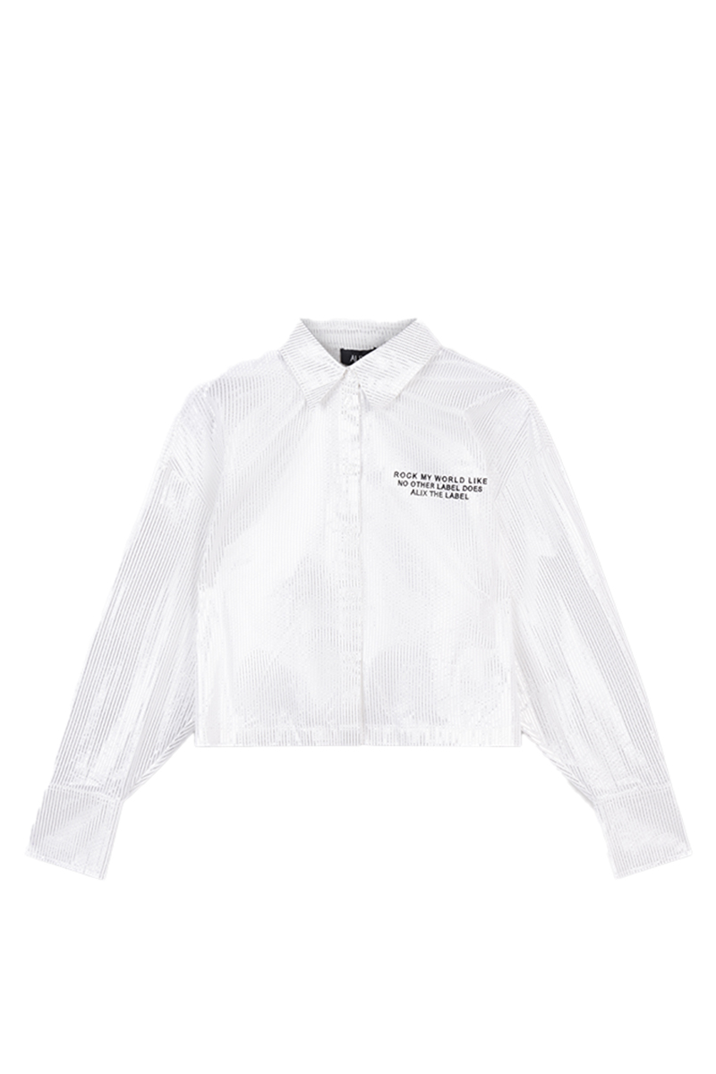 Dames blouse lange mouw ecru
