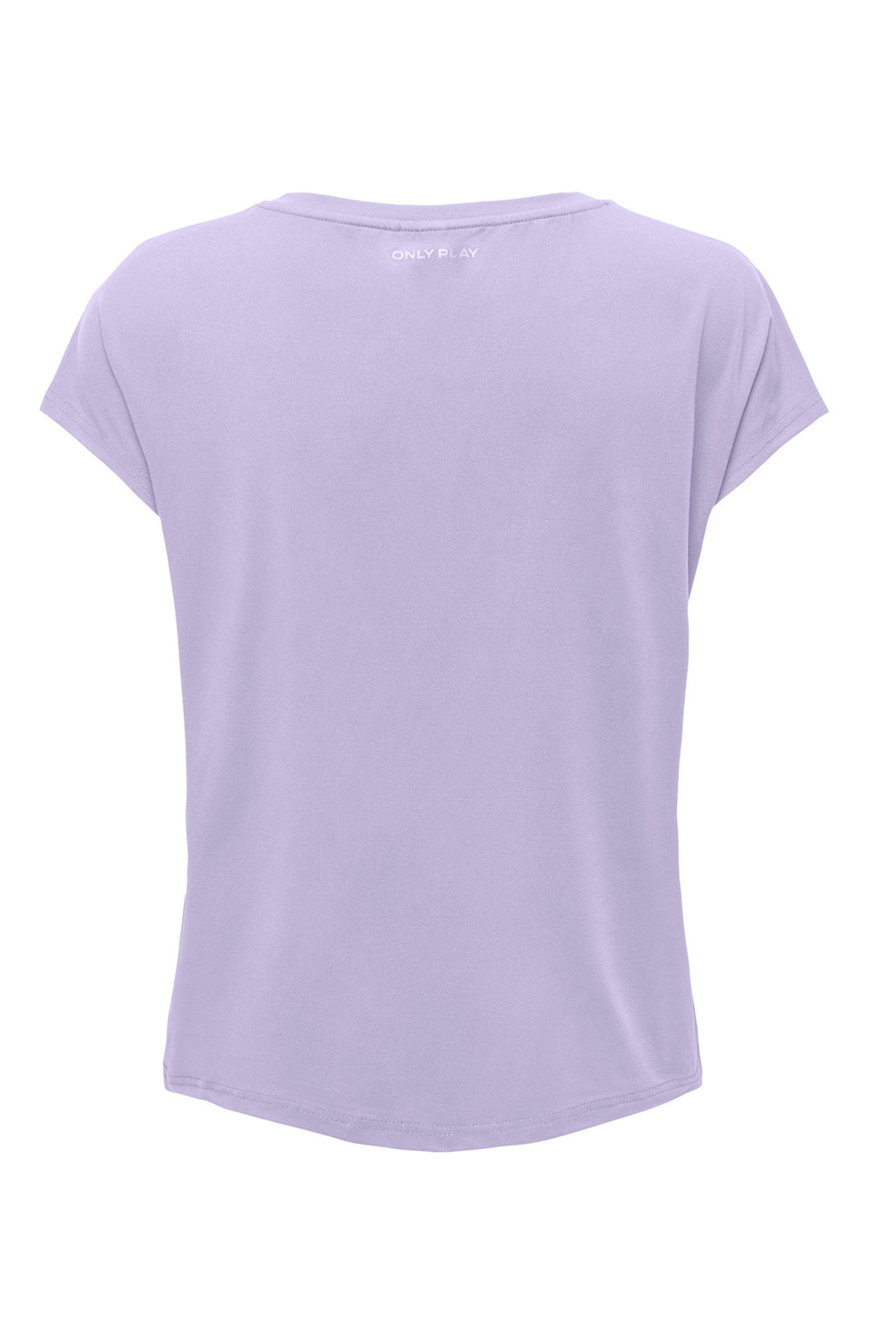 Fitness dames t-shirt km paars