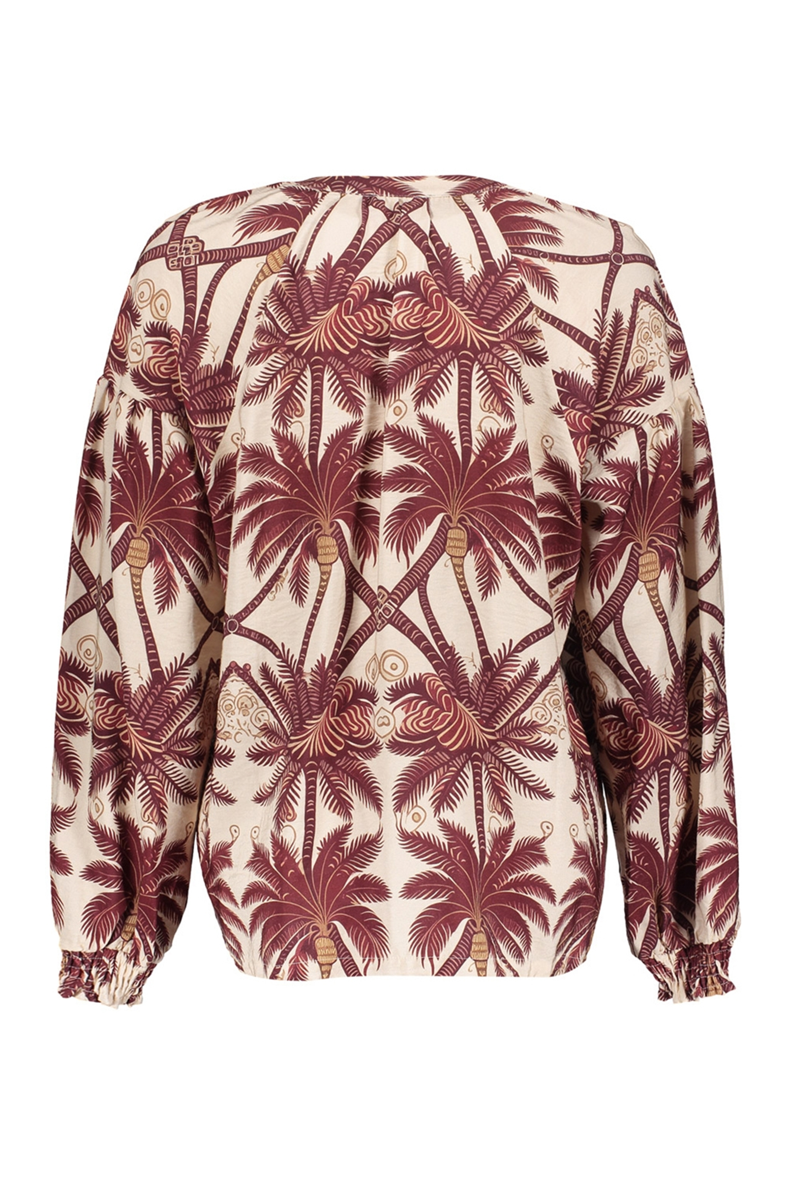 Dames blouse lange mouw rood