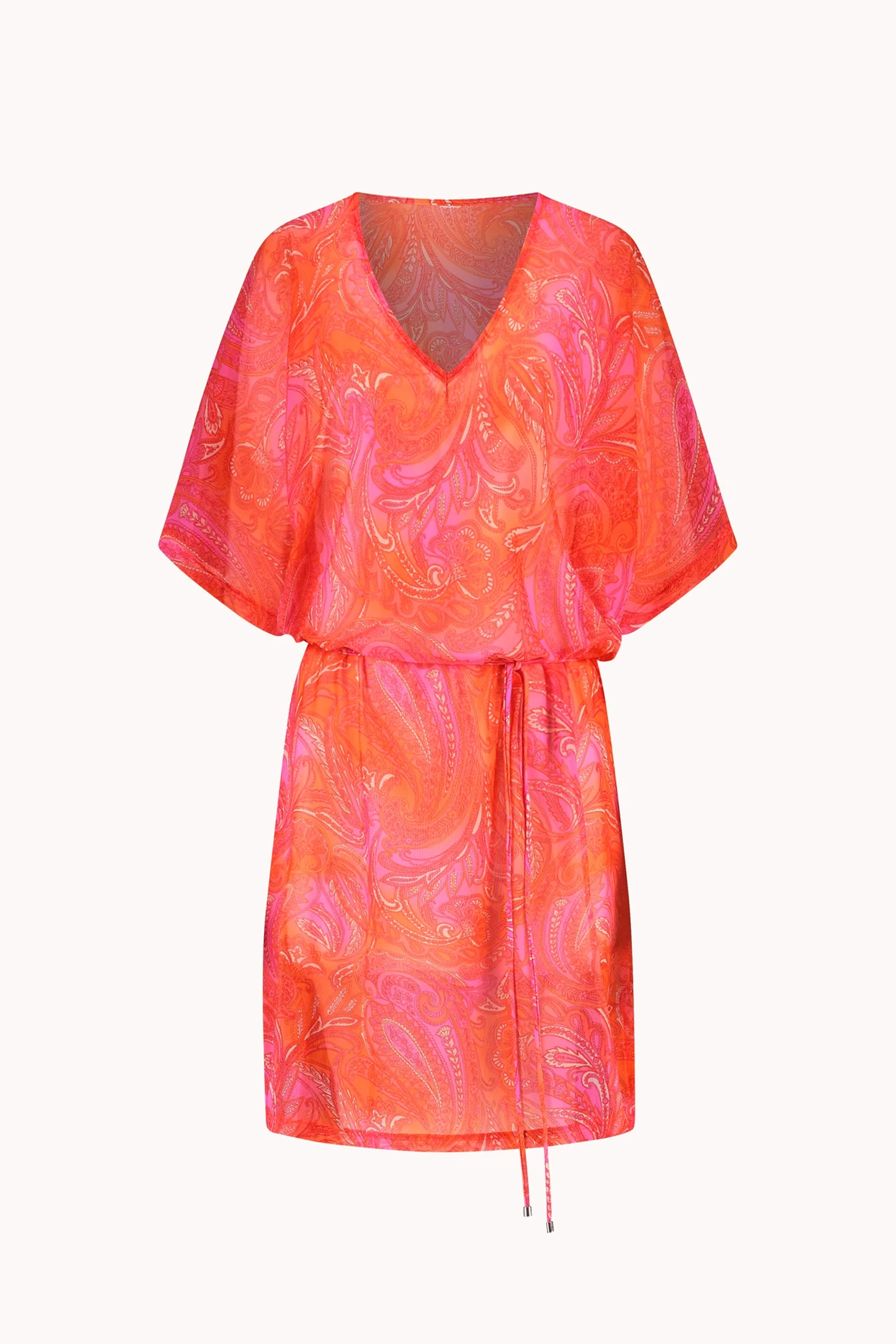 Bad/beach dames jurkje strand oranje