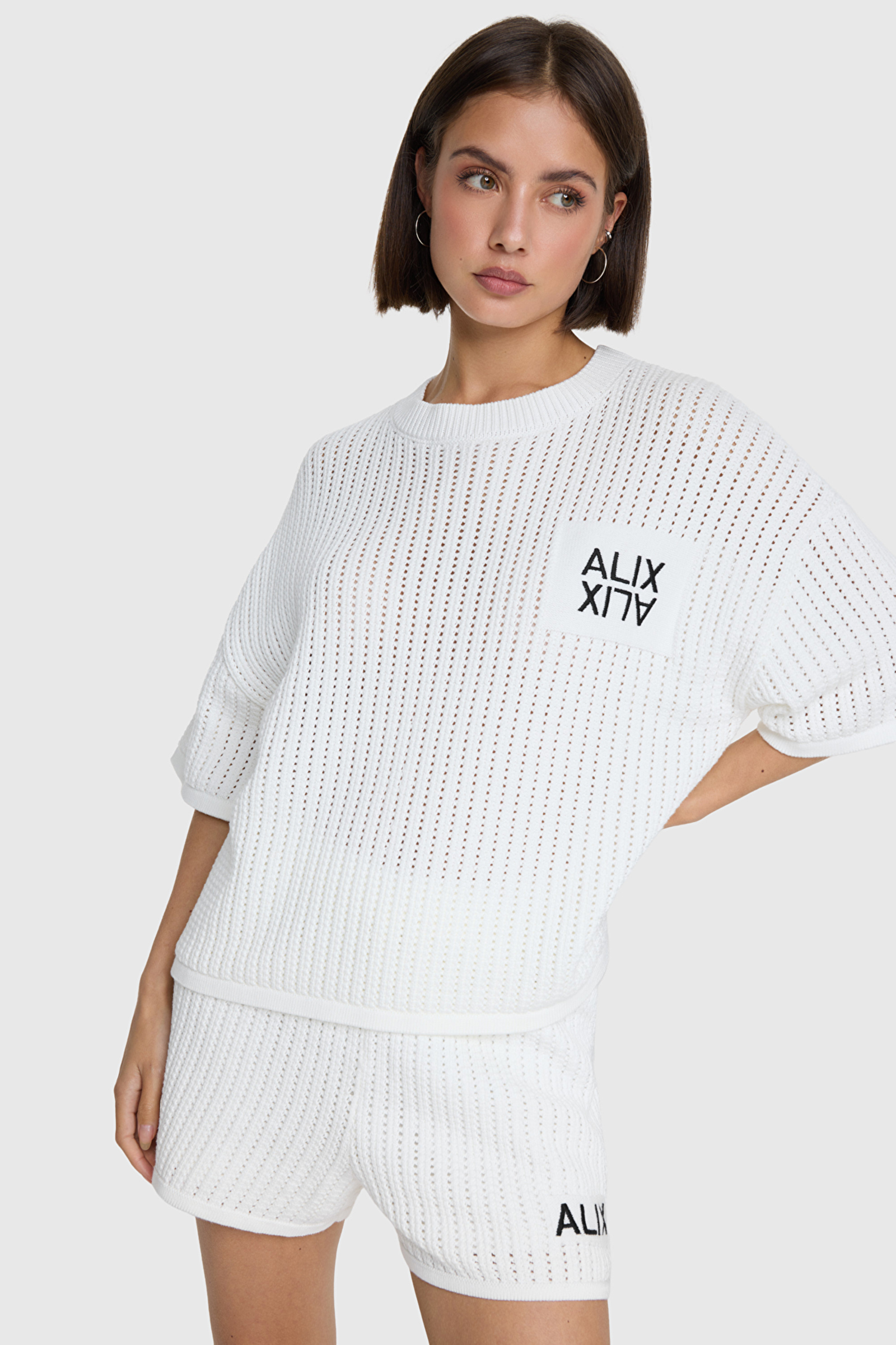 Dames top ecru