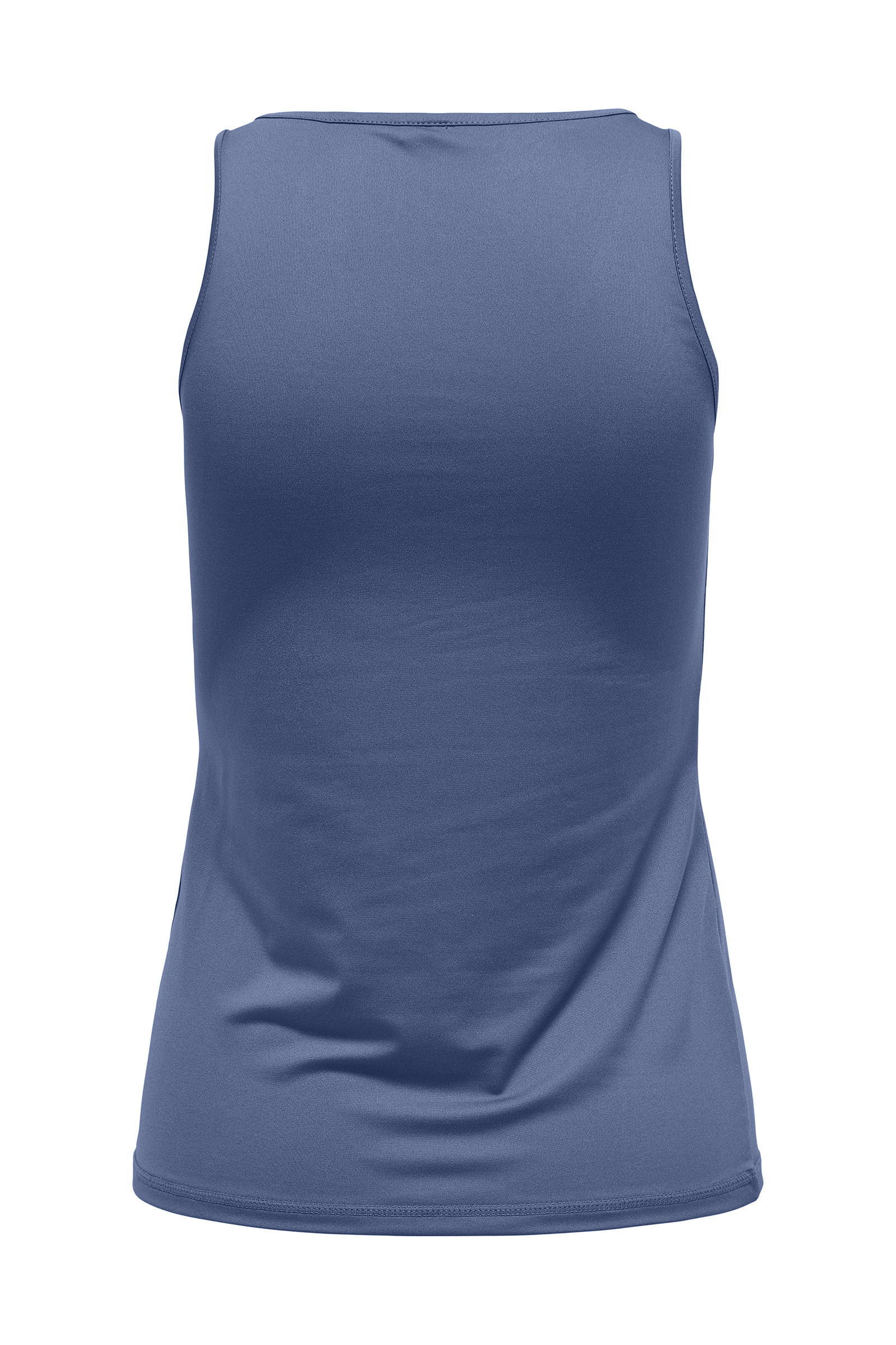 Dames blouse korte mouw blauw