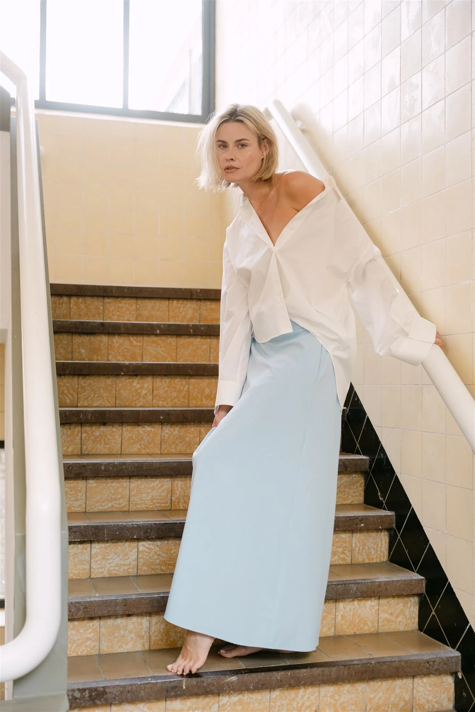Dames rok blauw