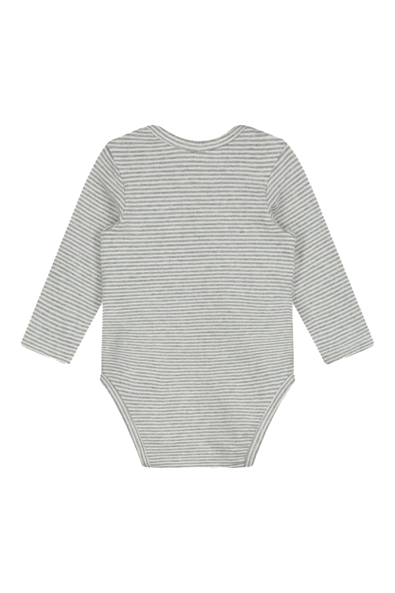 Gray Label Baby ls onsie Grijs-1 2