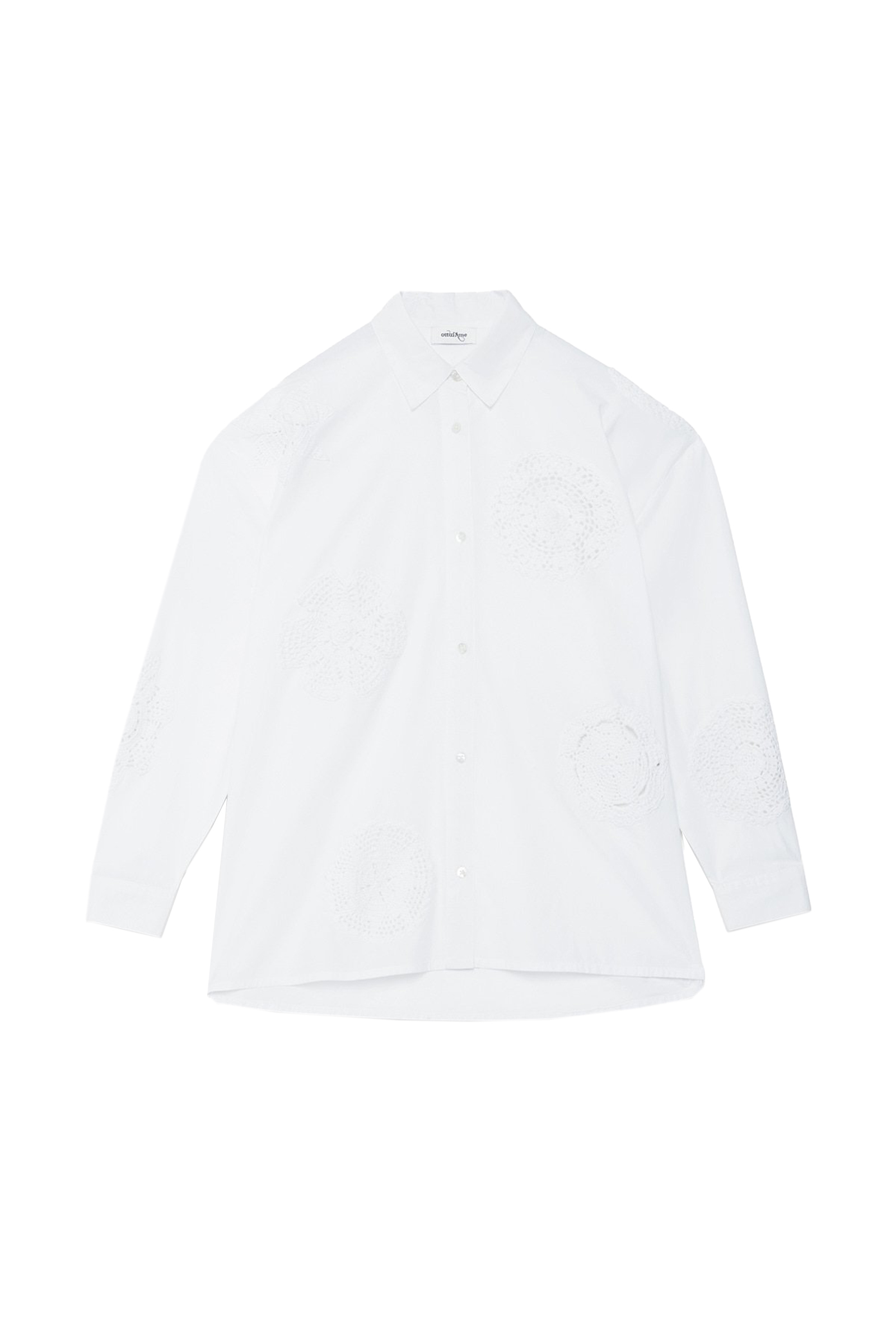 Dames blouse lange mouw wit