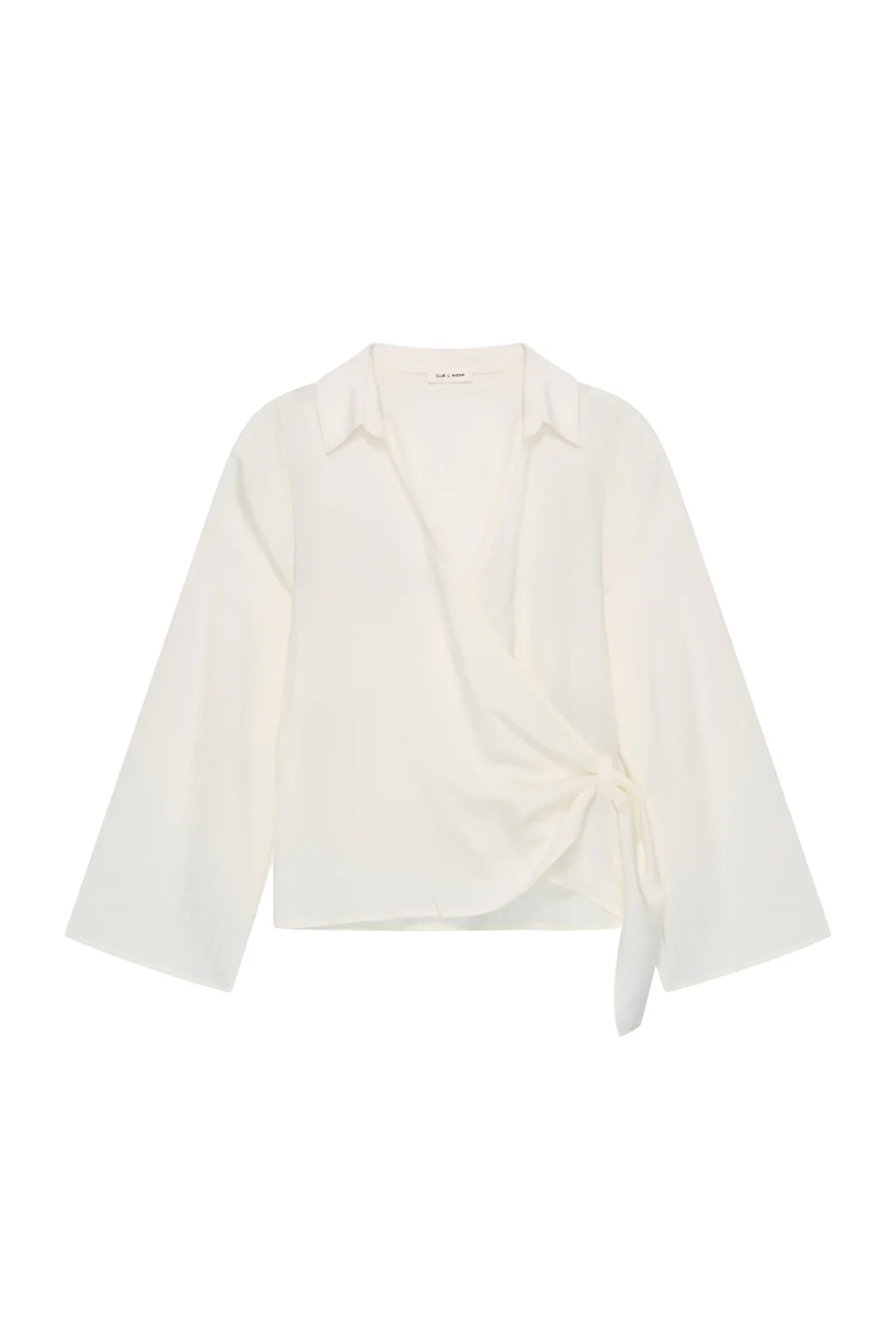 Dames blouse lange mouw ecru