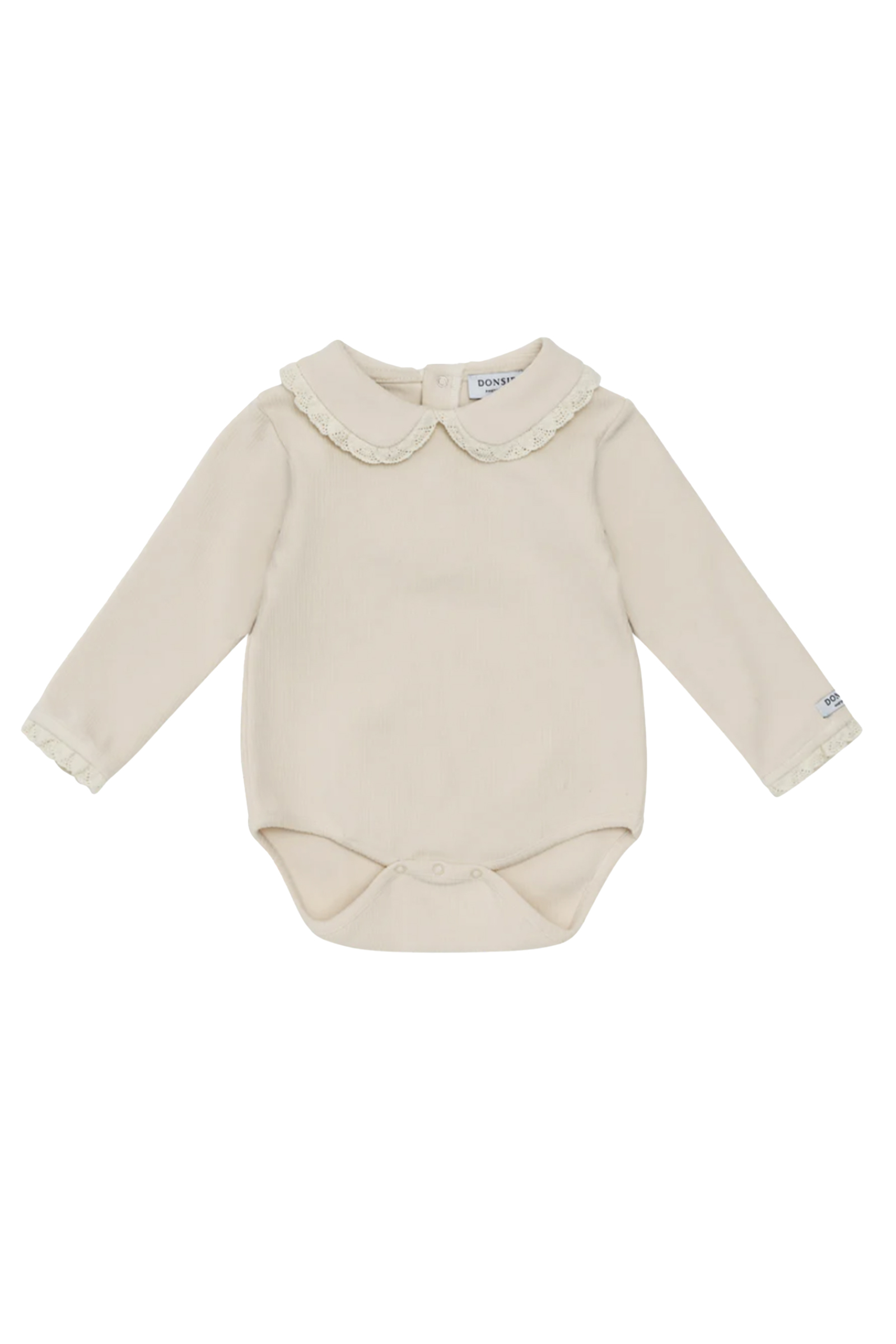 Baby romper lange mouw rose