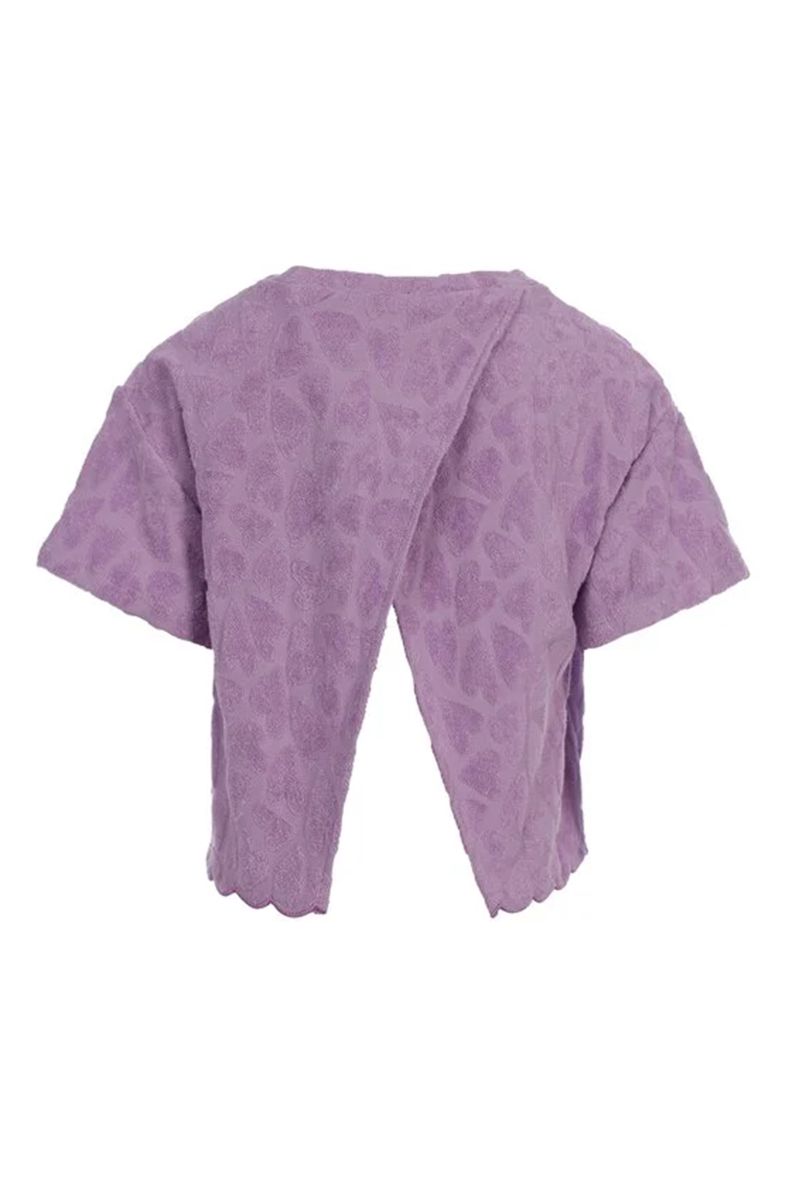 Meisjes t-shirt korte mouw paars