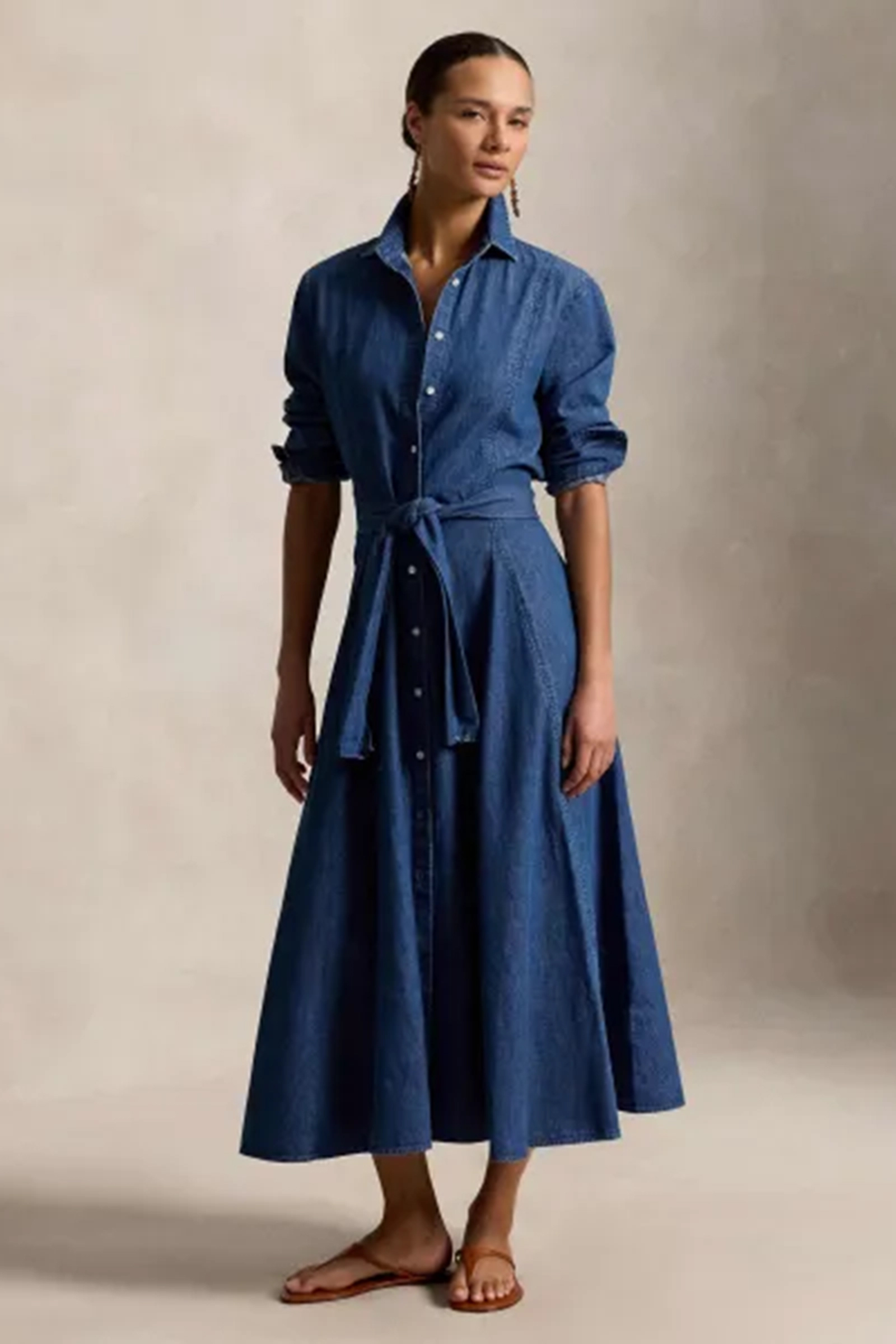 Dames jurk blauw