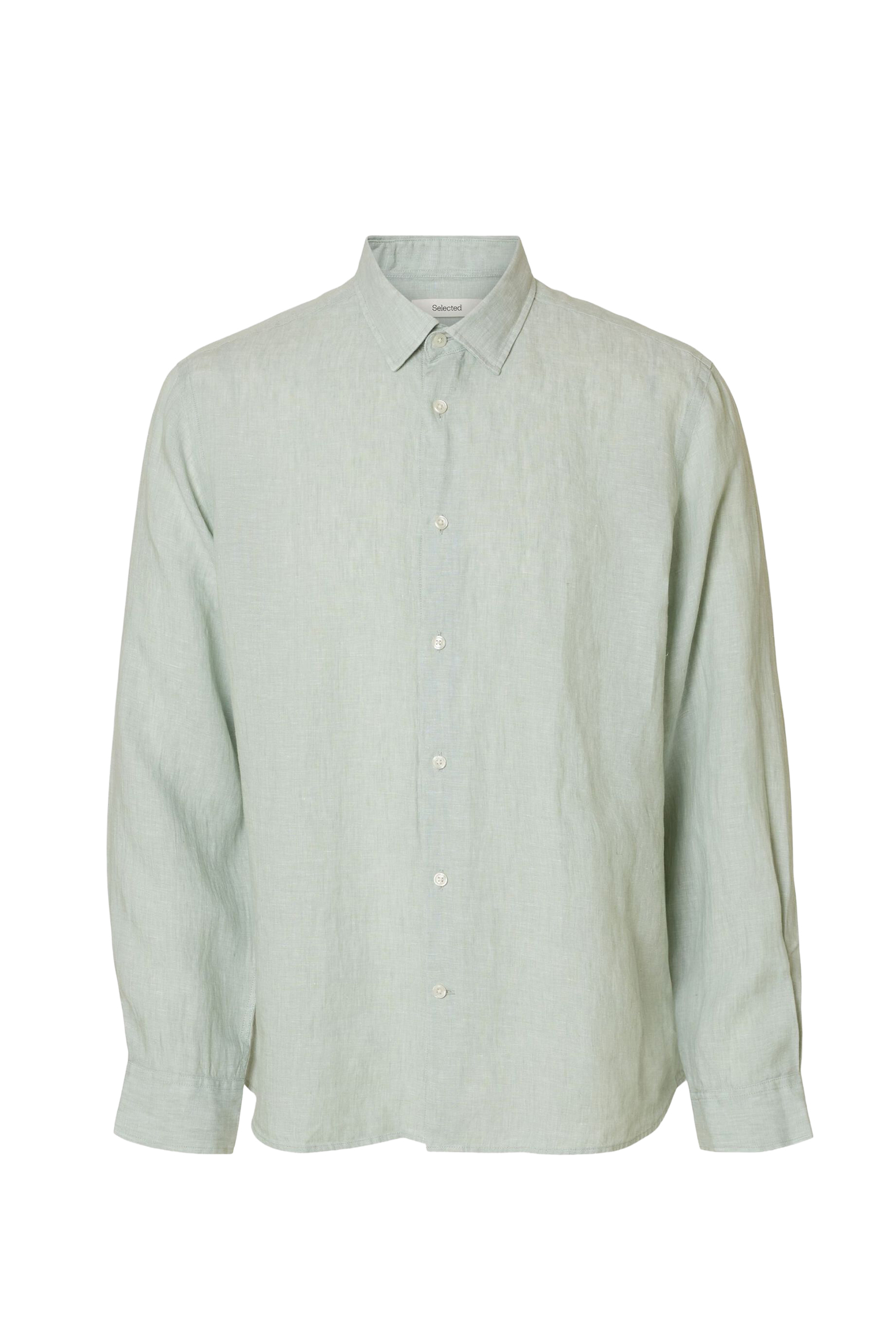 Heren overhemd lm casual grijs