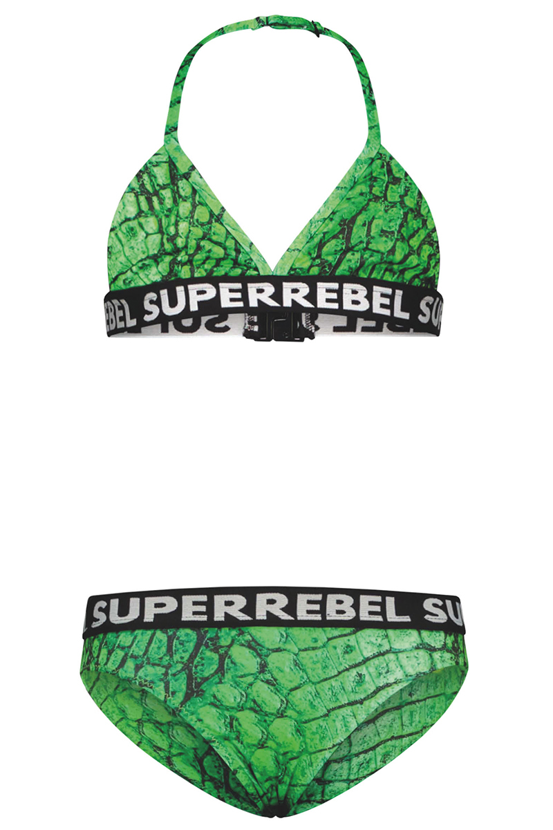 Bad/beach meisjes bikini groen