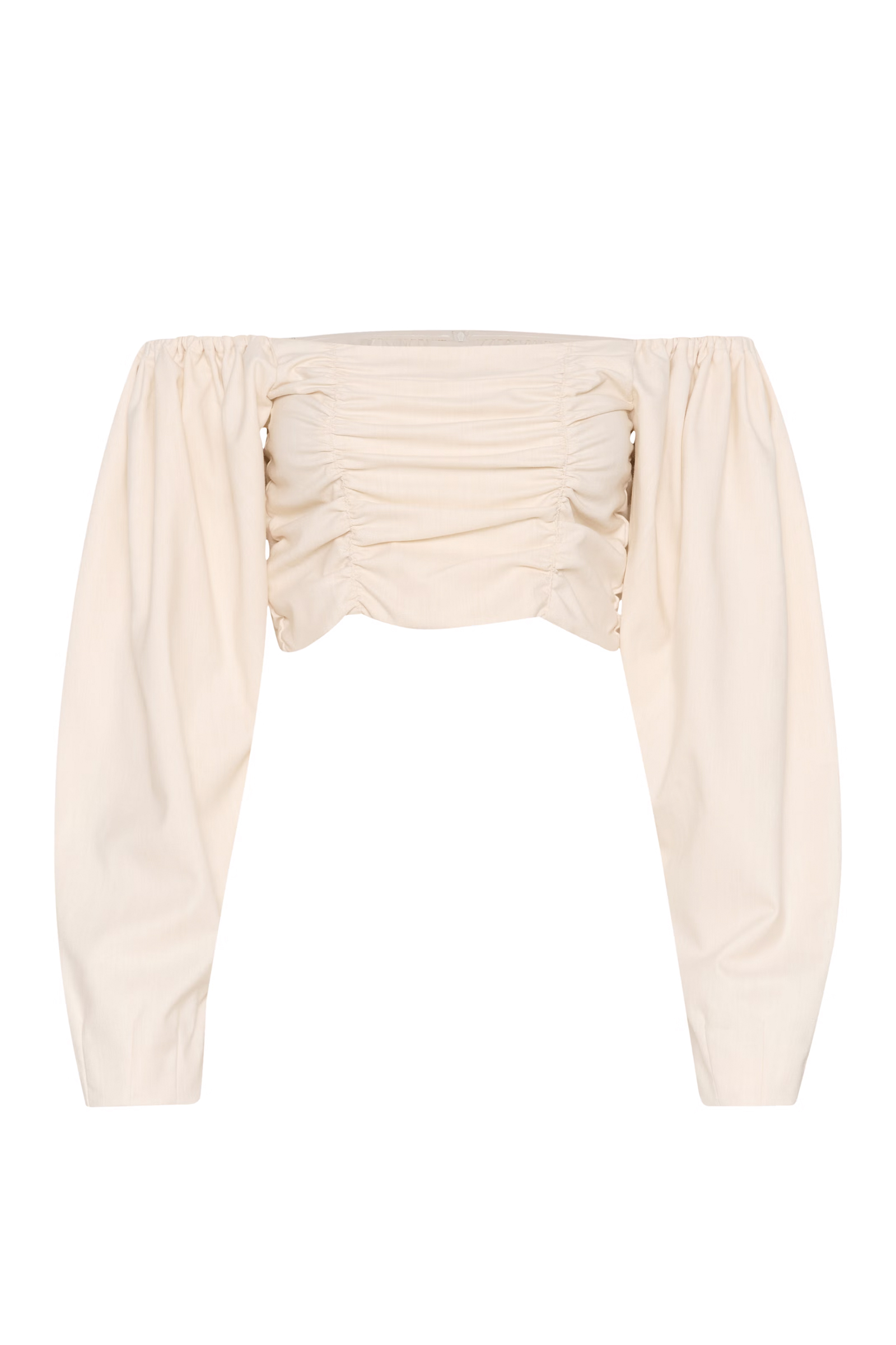 Dames blouse lange mouw ecru
