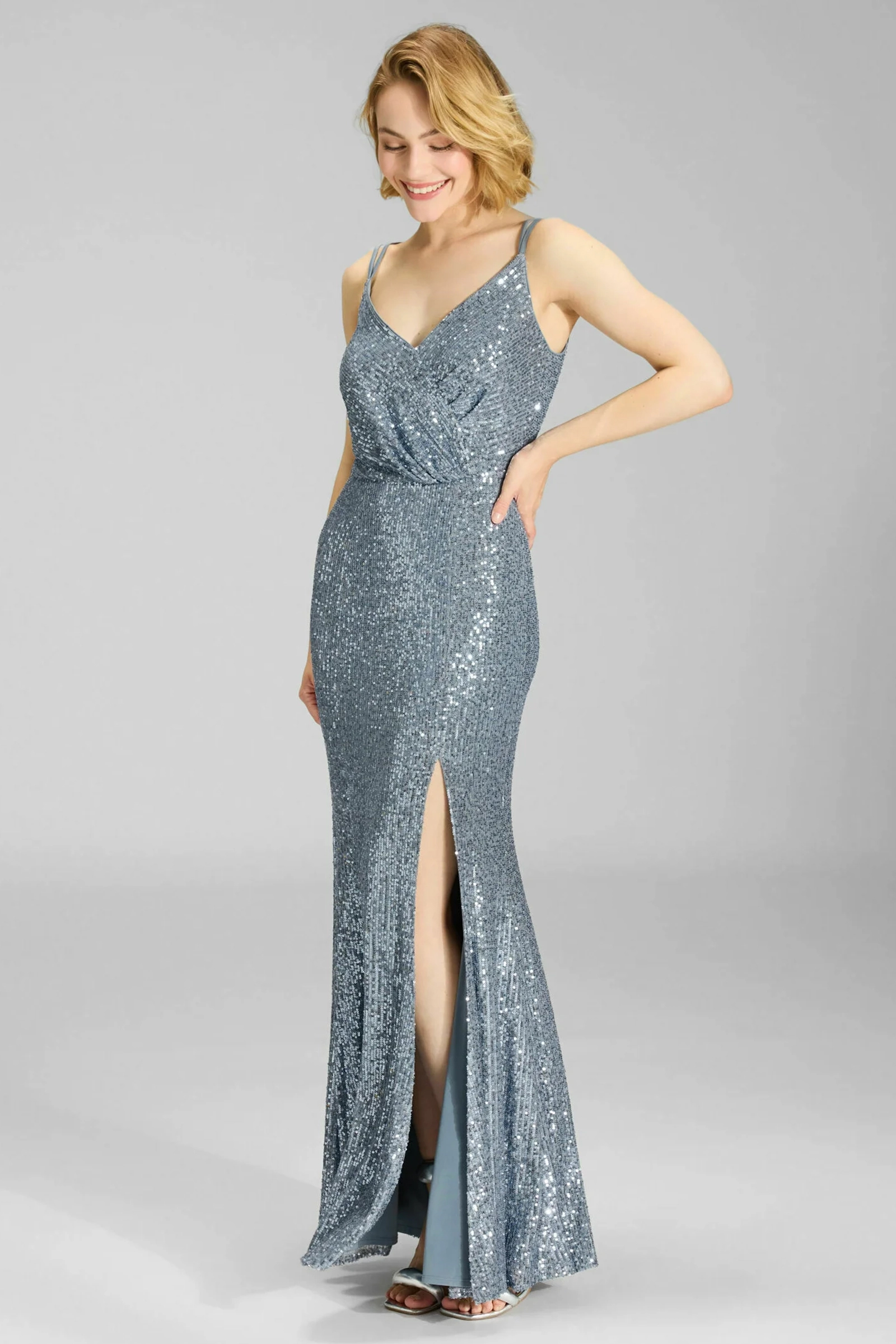 Dames jurk blauw