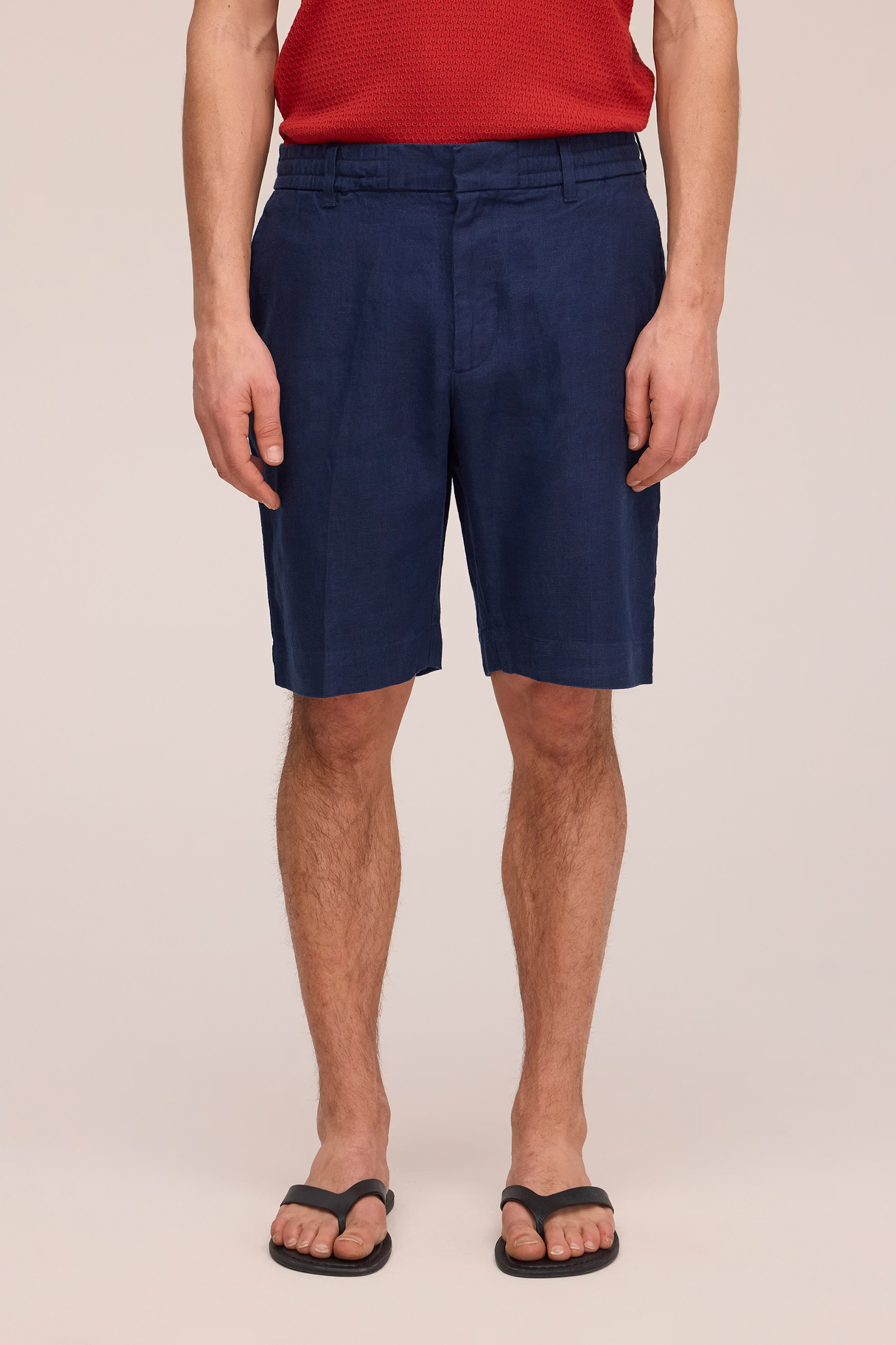 Heren short blauw