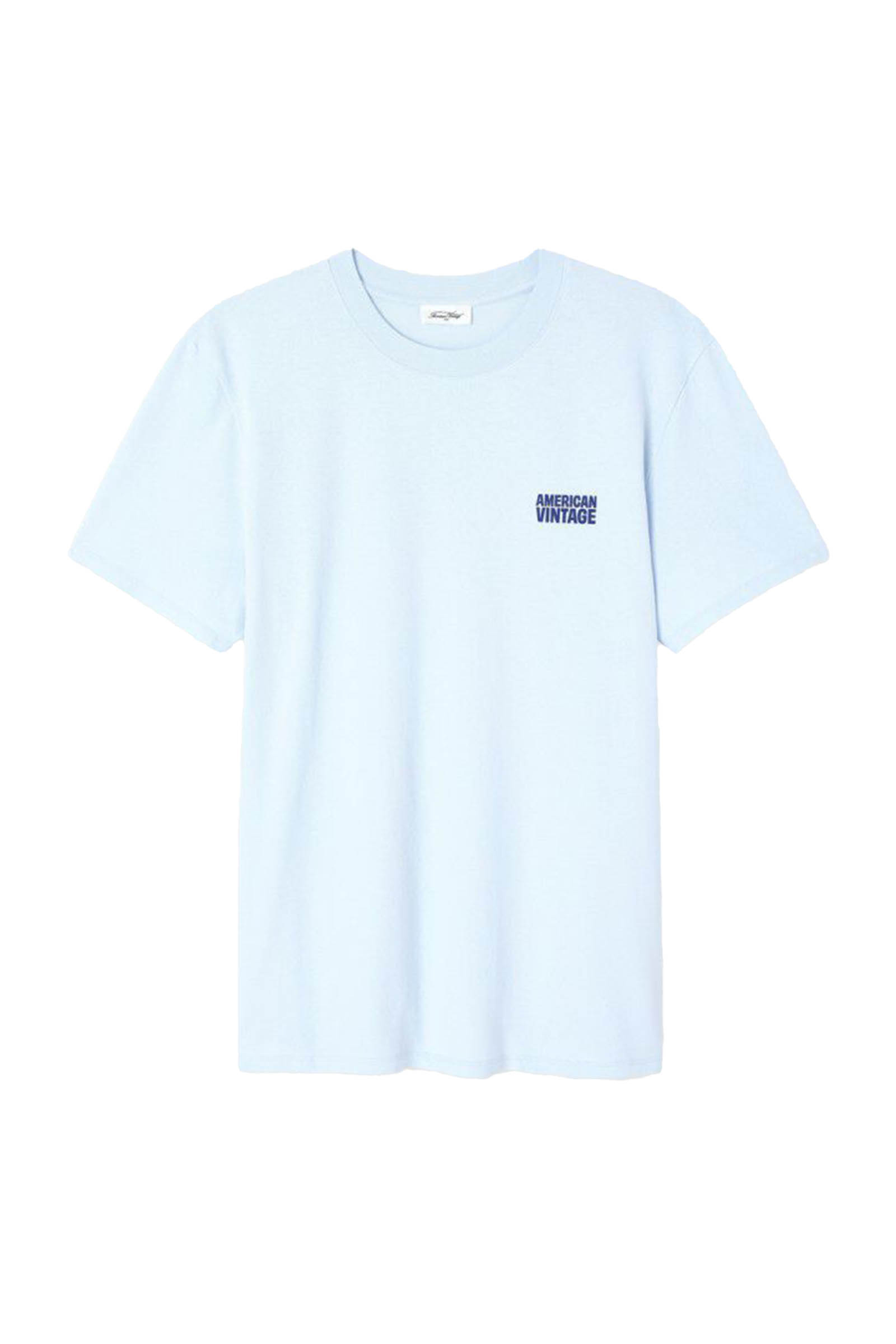Heren t-shirt kortemouw blauw