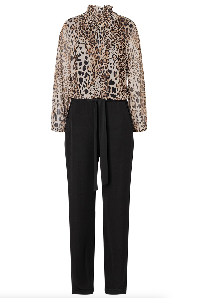 Dames jumpsuit/tuinbroek bruin