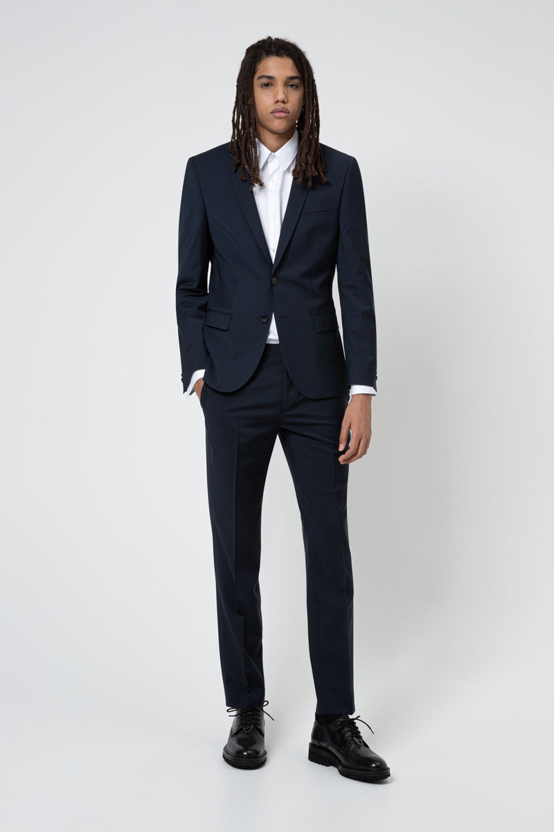 Heren colbert blauw